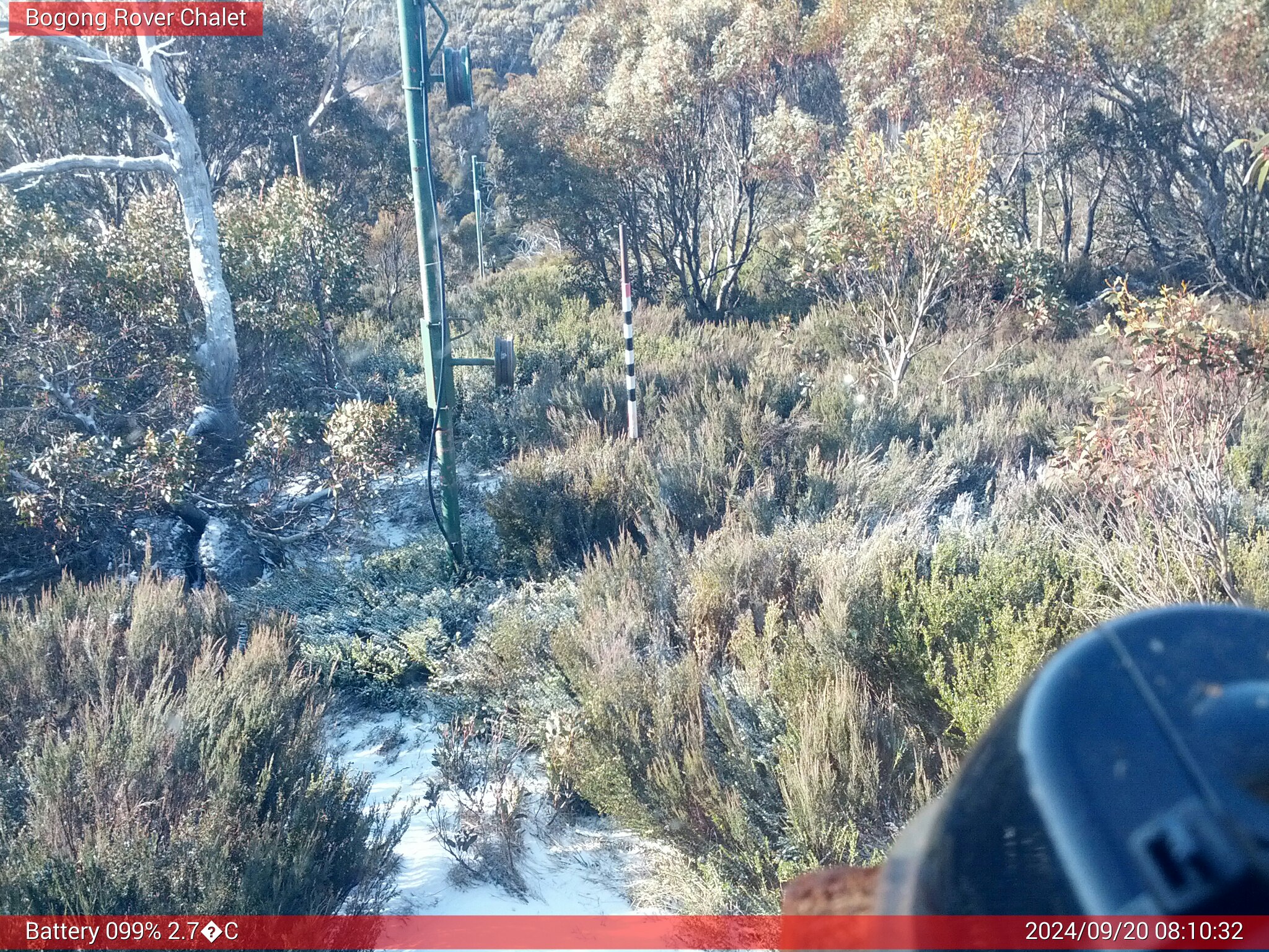 Bogong Web Cam 8:10am Friday 20th of September 2024