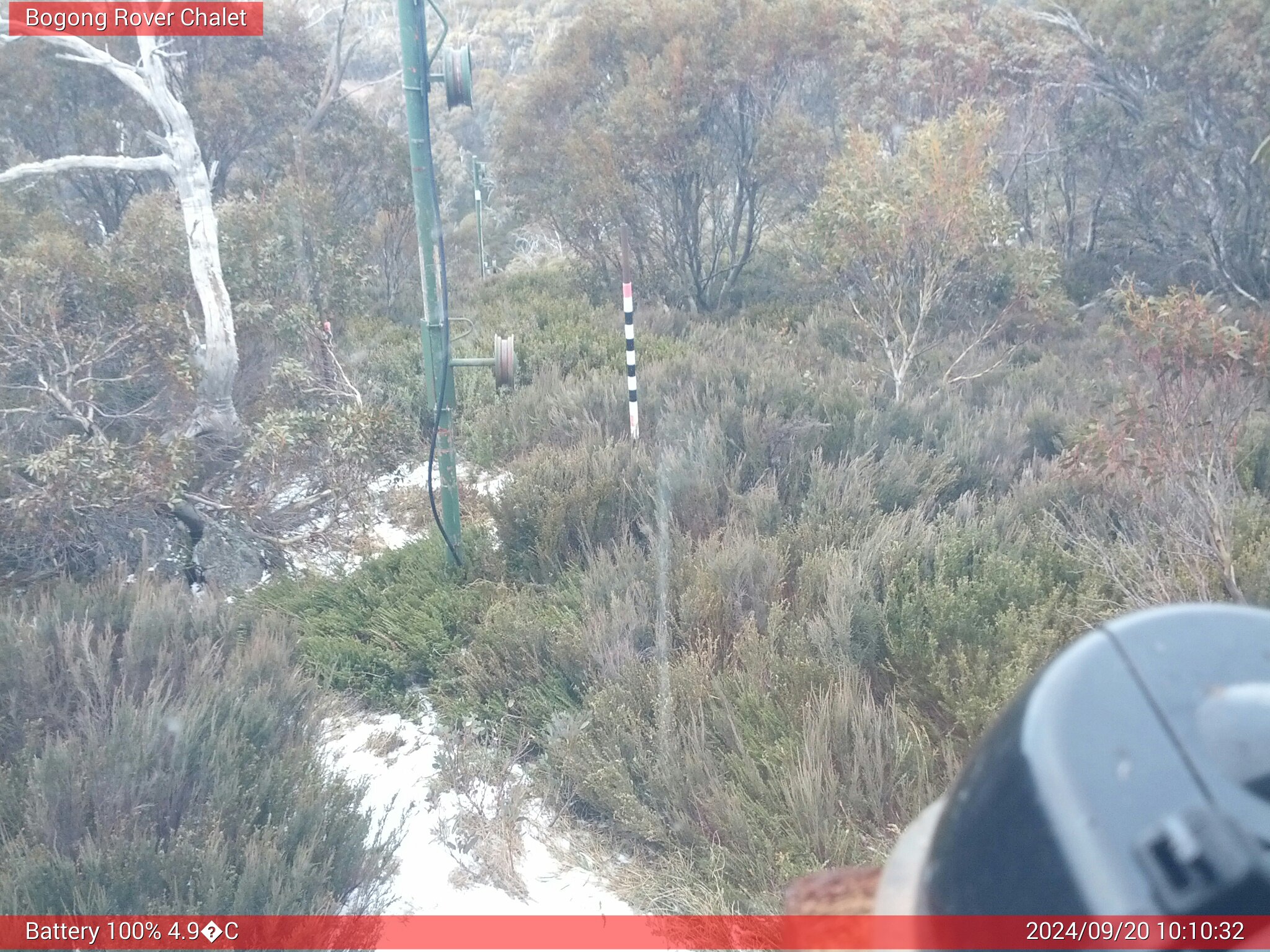 Bogong Web Cam 10:10am Friday 20th of September 2024