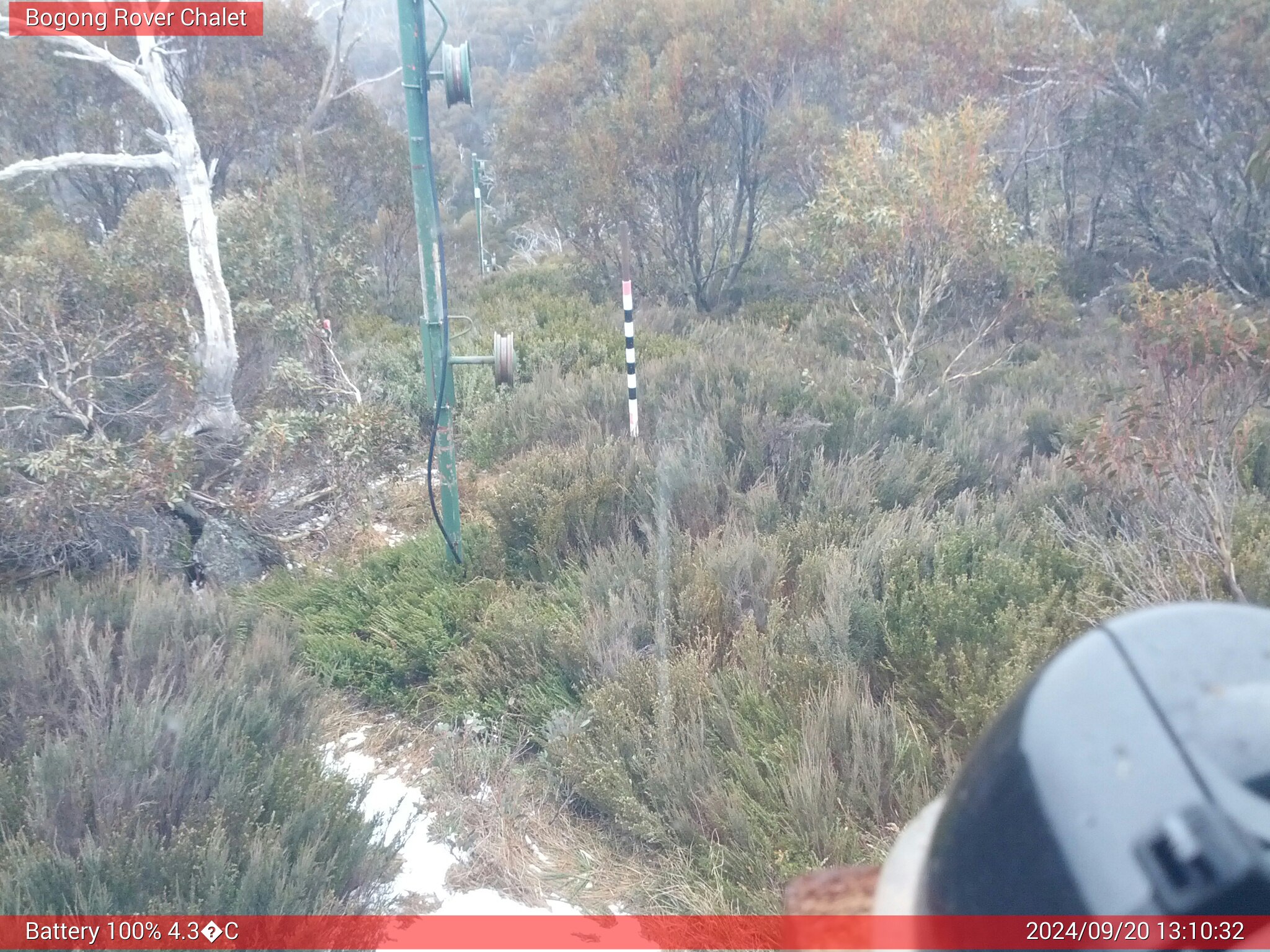 Bogong Web Cam 1:10pm Friday 20th of September 2024