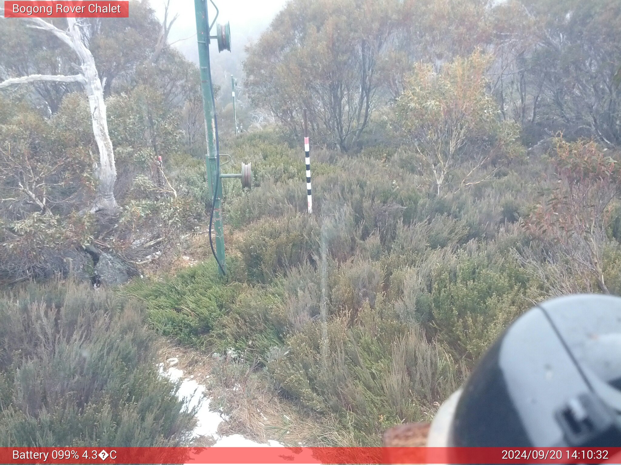 Bogong Web Cam 2:10pm Friday 20th of September 2024