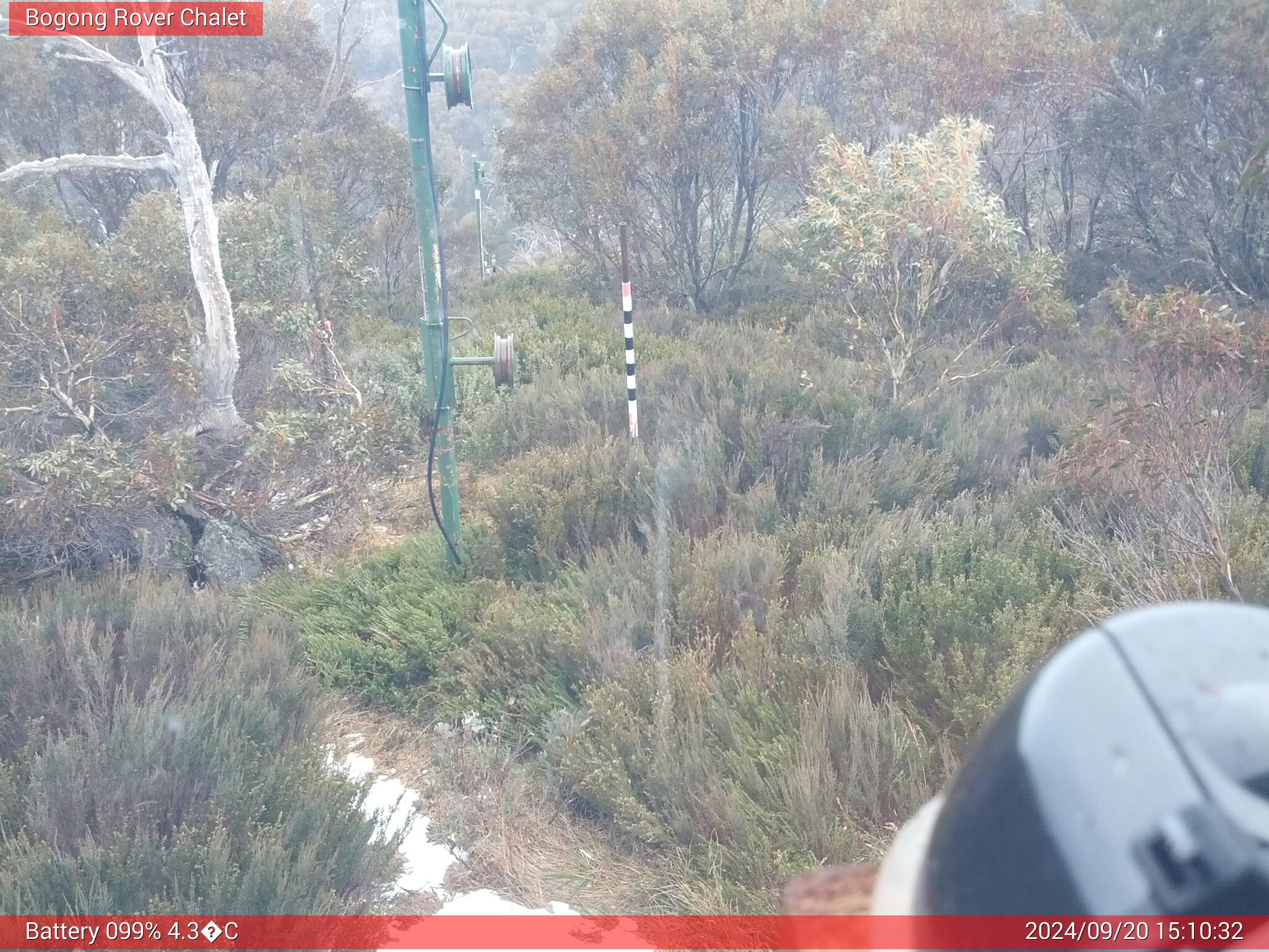 Bogong Web Cam 3:10pm Friday 20th of September 2024