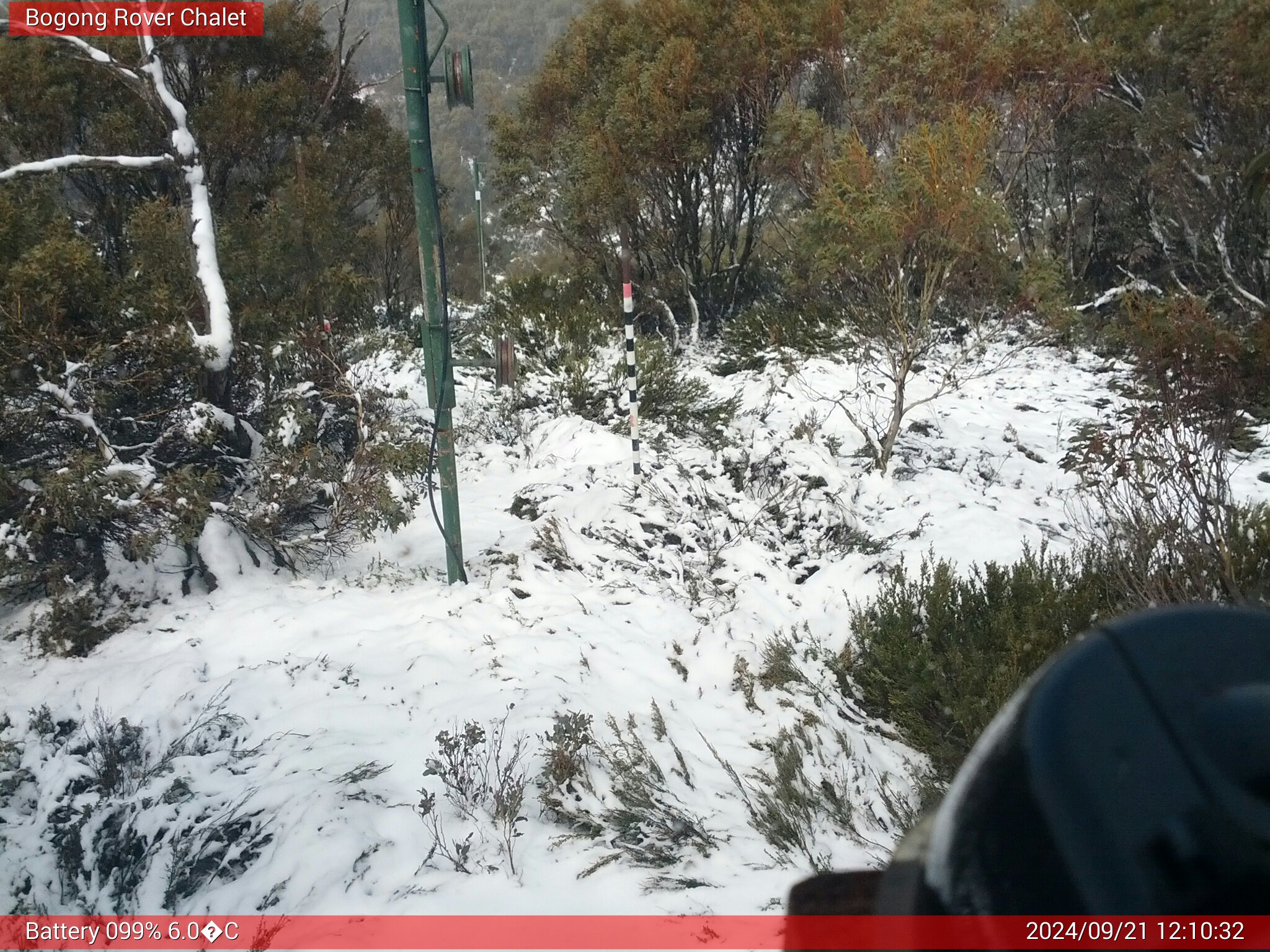 Bogong Web Cam 12:10pm Saturday 21st of September 2024