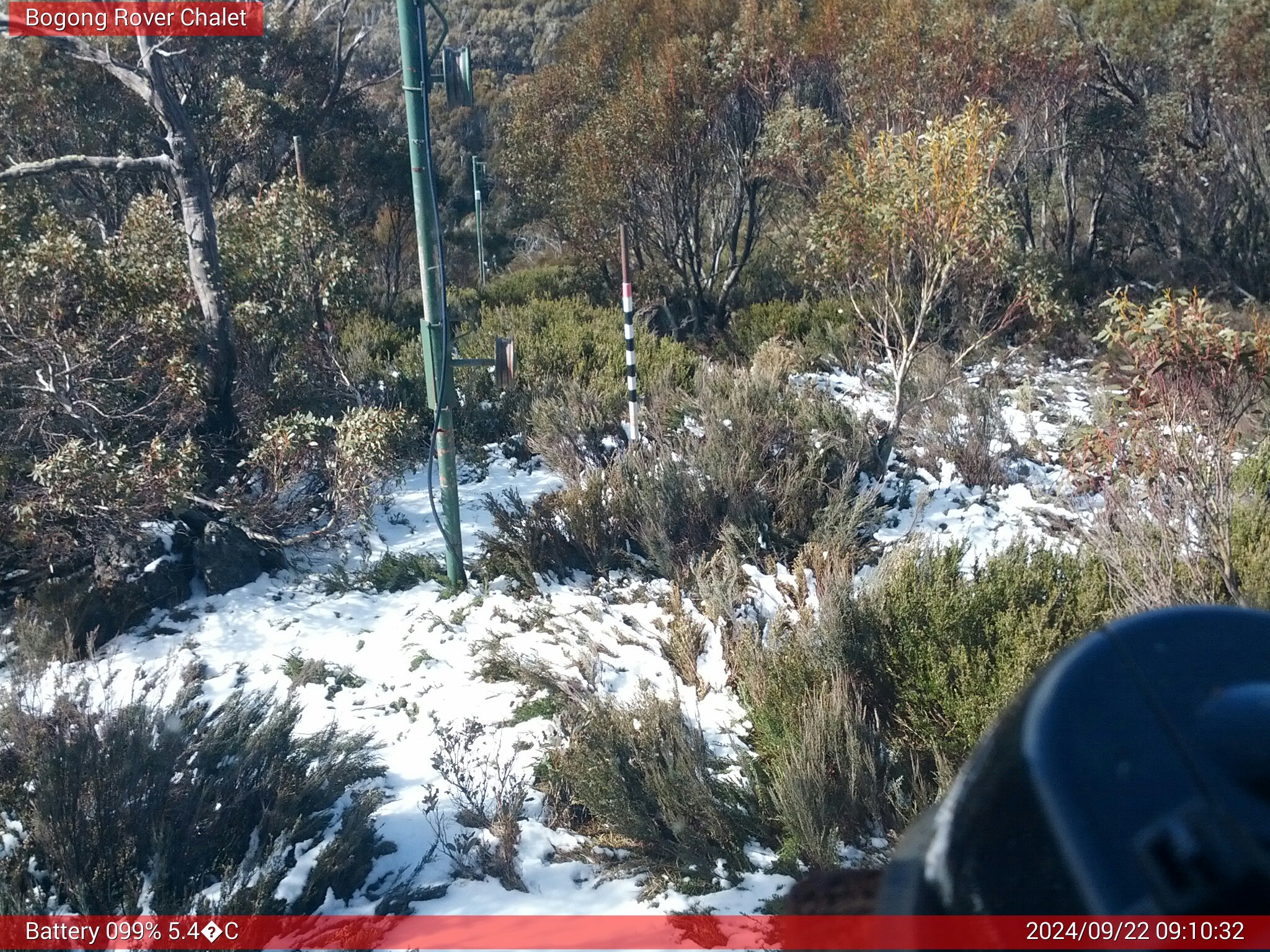 Bogong Web Cam 9:10am Sunday 22nd of September 2024