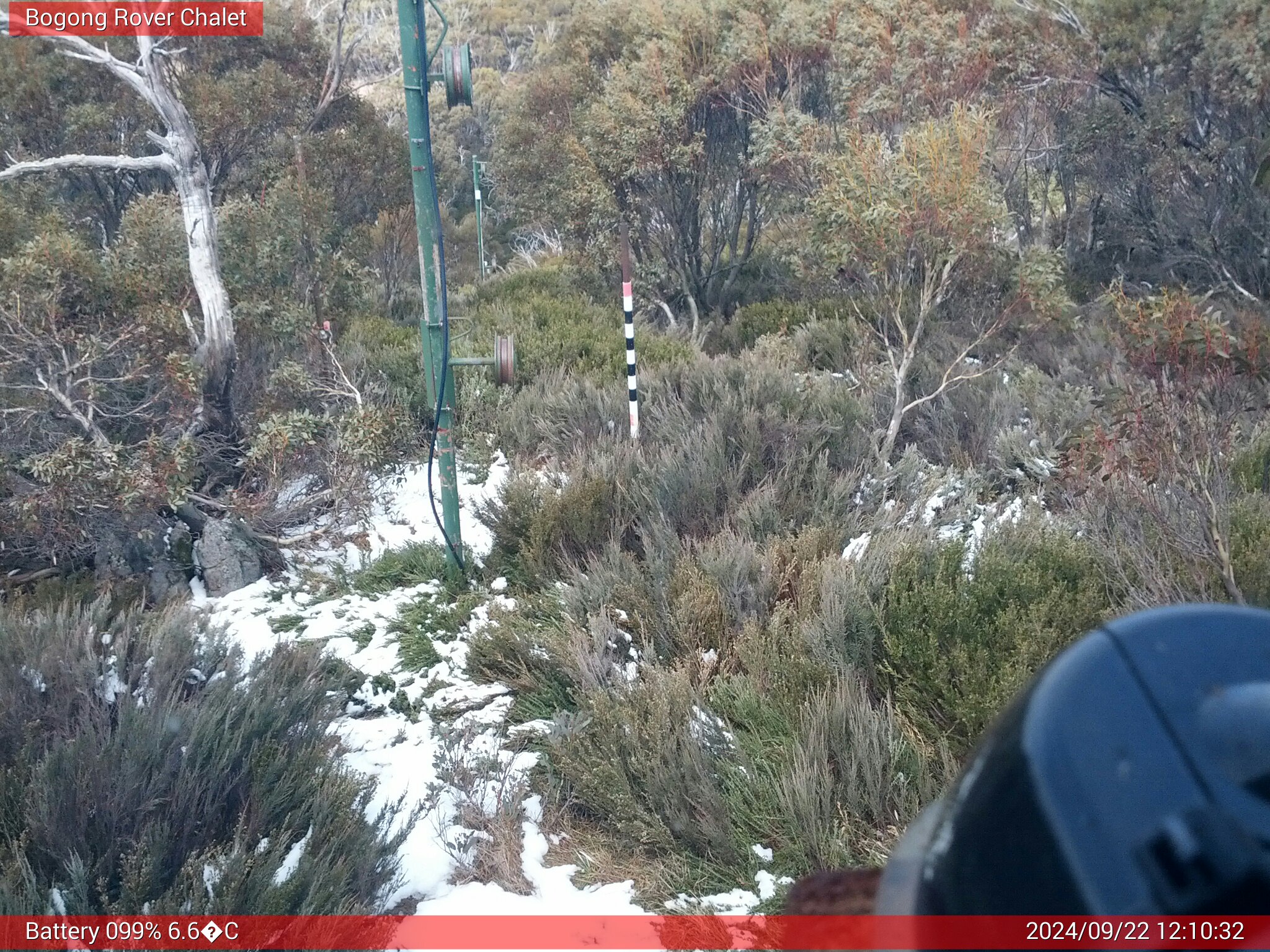 Bogong Web Cam 12:10pm Sunday 22nd of September 2024