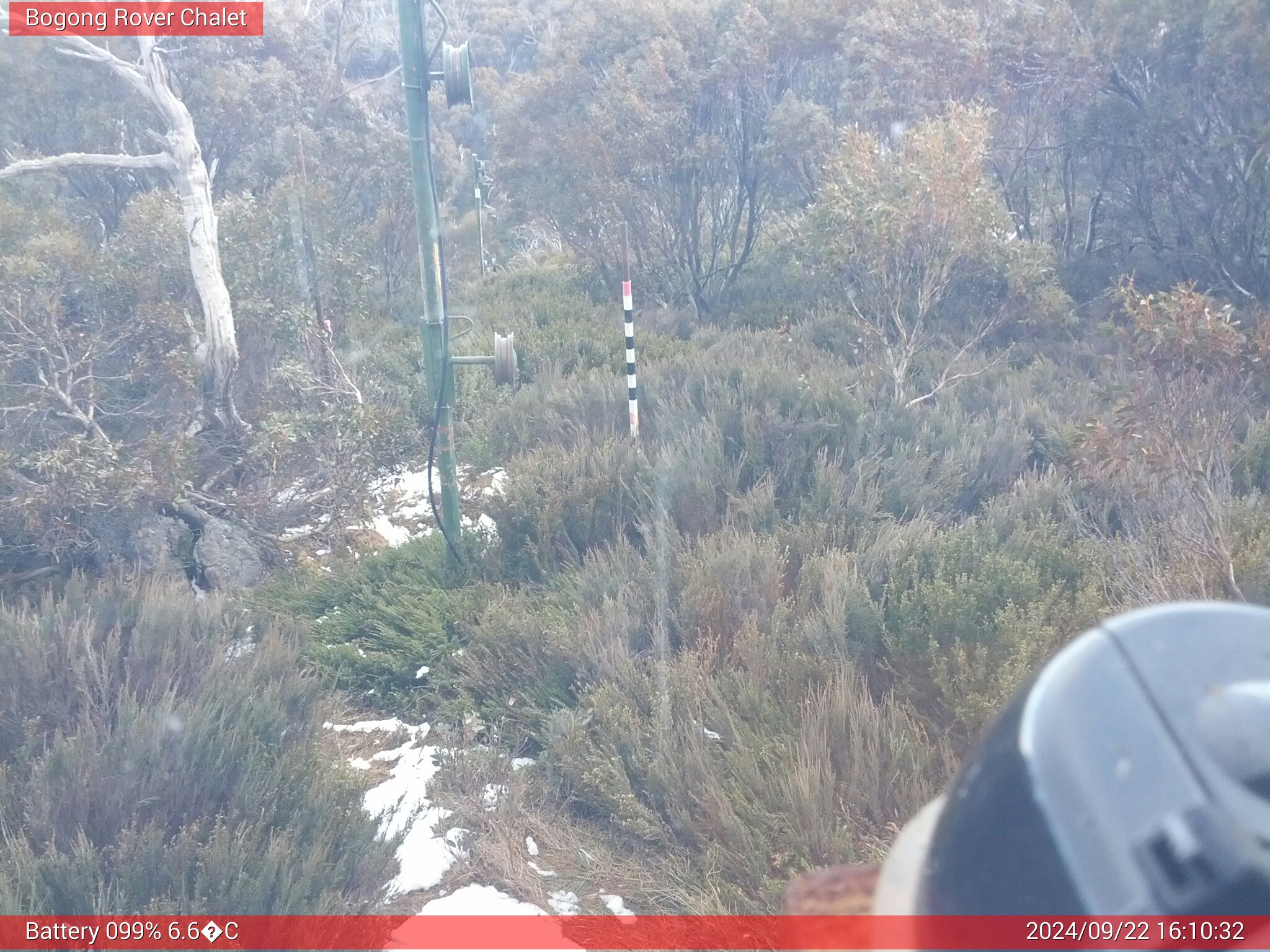 Bogong Web Cam 4:10pm Sunday 22nd of September 2024