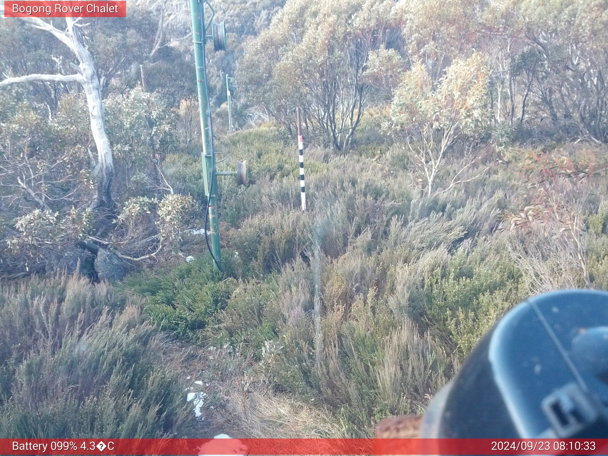 Bogong Web Cam 8:10am Monday 23rd of September 2024