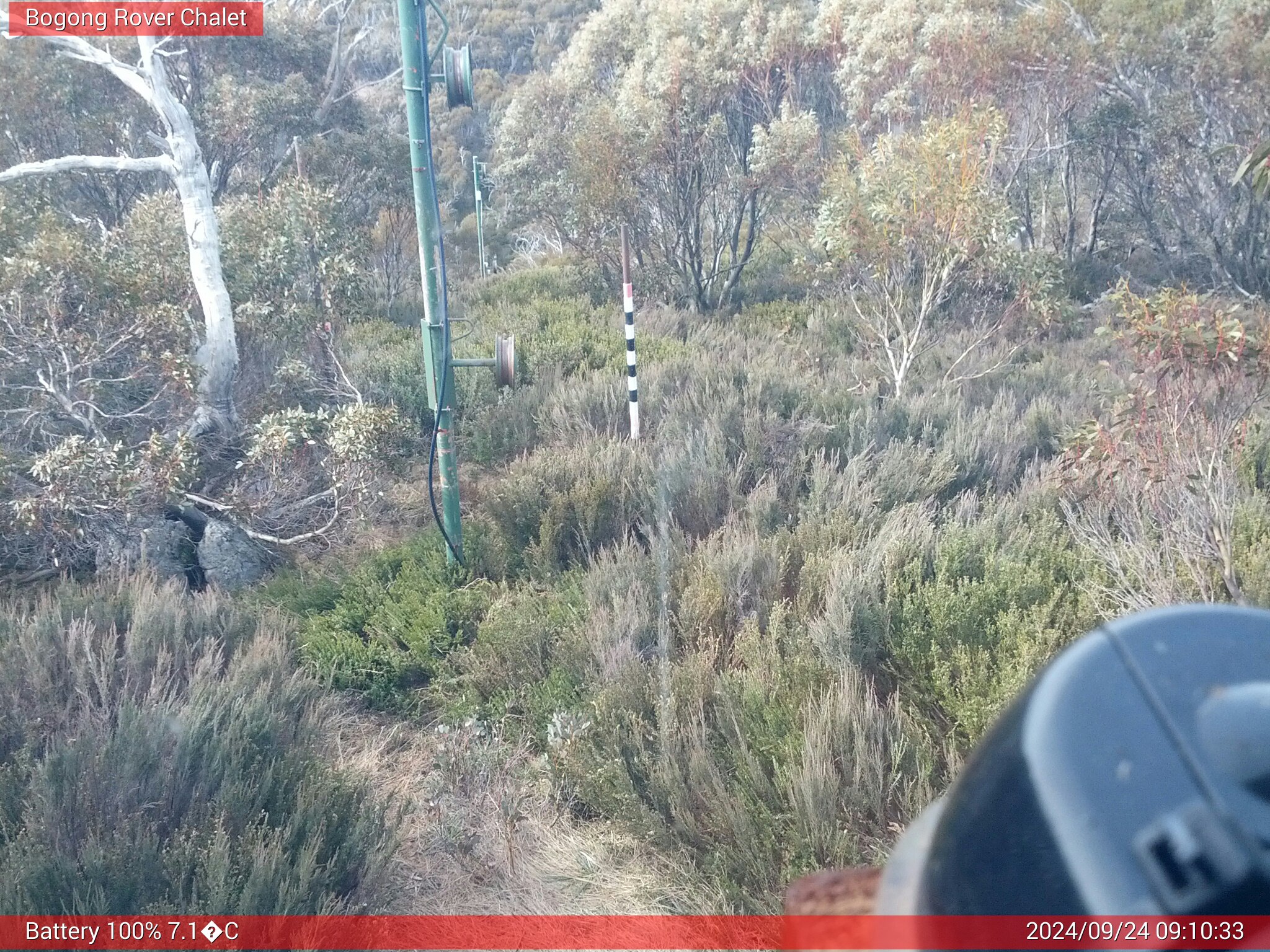 Bogong Web Cam 9:10am Tuesday 24th of September 2024