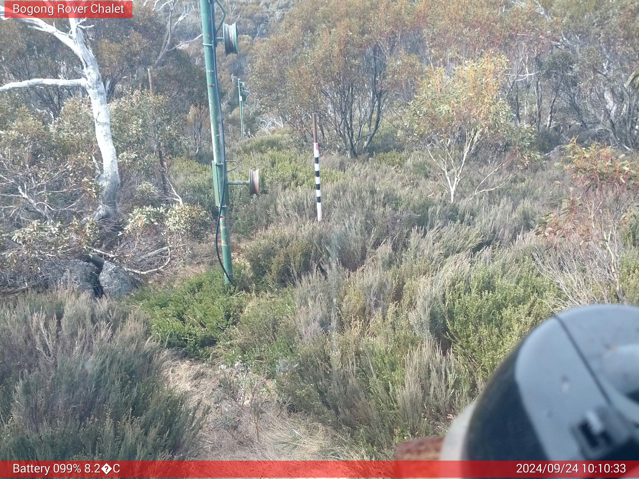 Bogong Web Cam 10:10am Tuesday 24th of September 2024