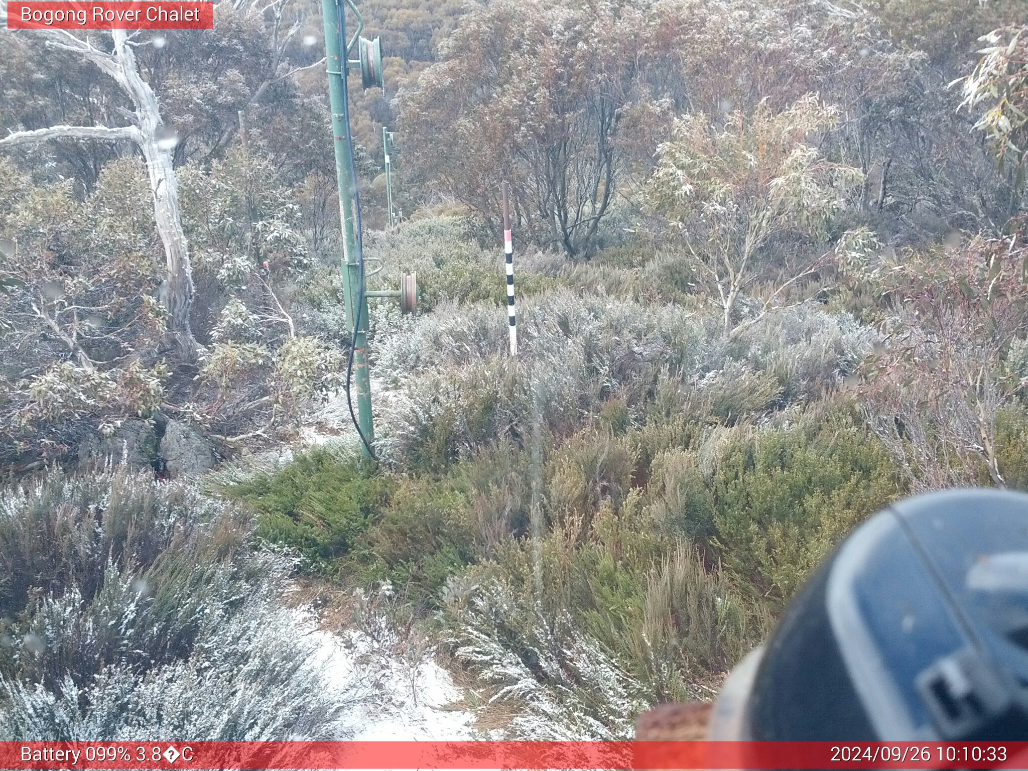 Bogong Web Cam 10:10am Thursday 26th of September 2024