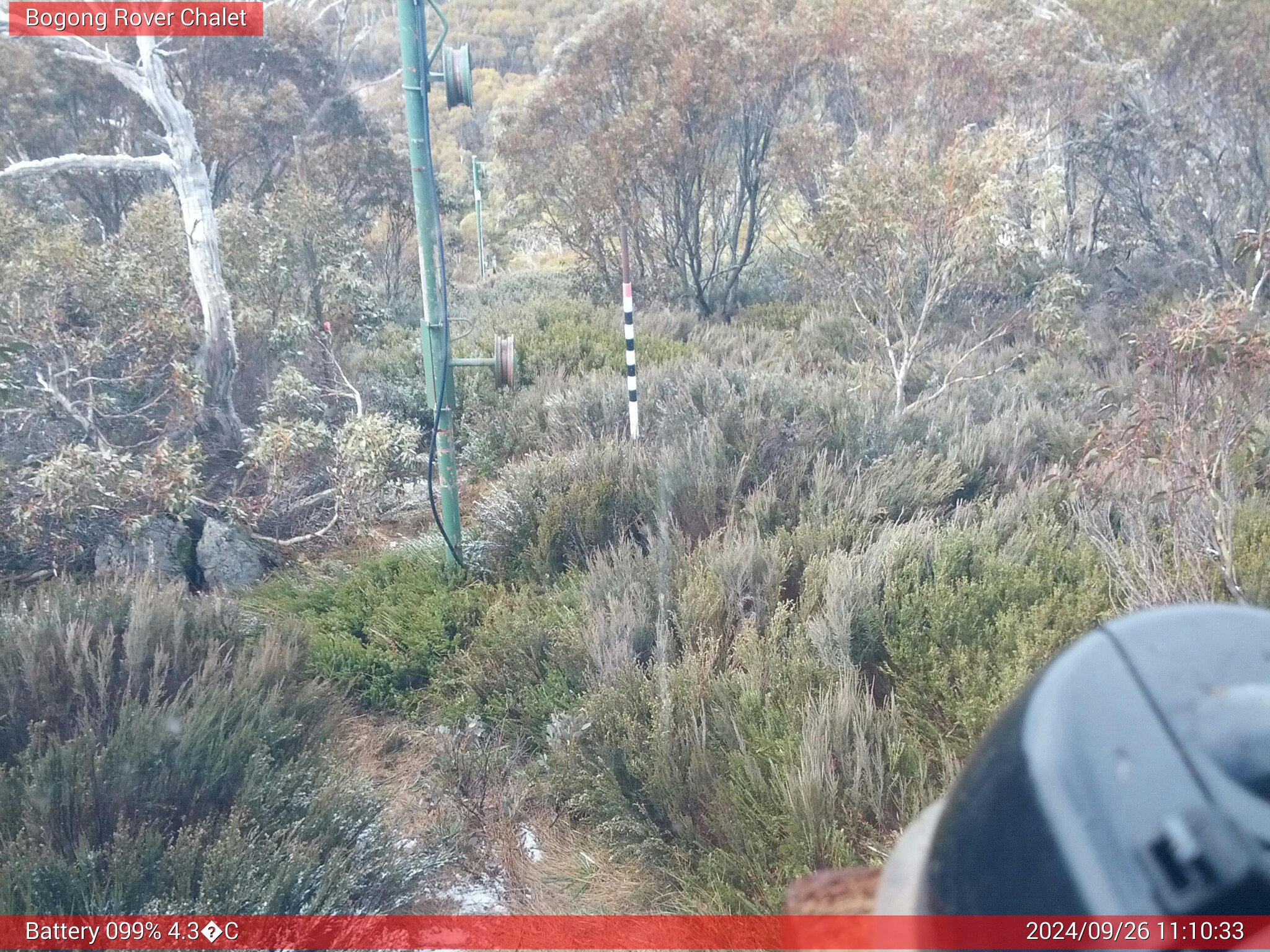 Bogong Web Cam 11:10am Thursday 26th of September 2024