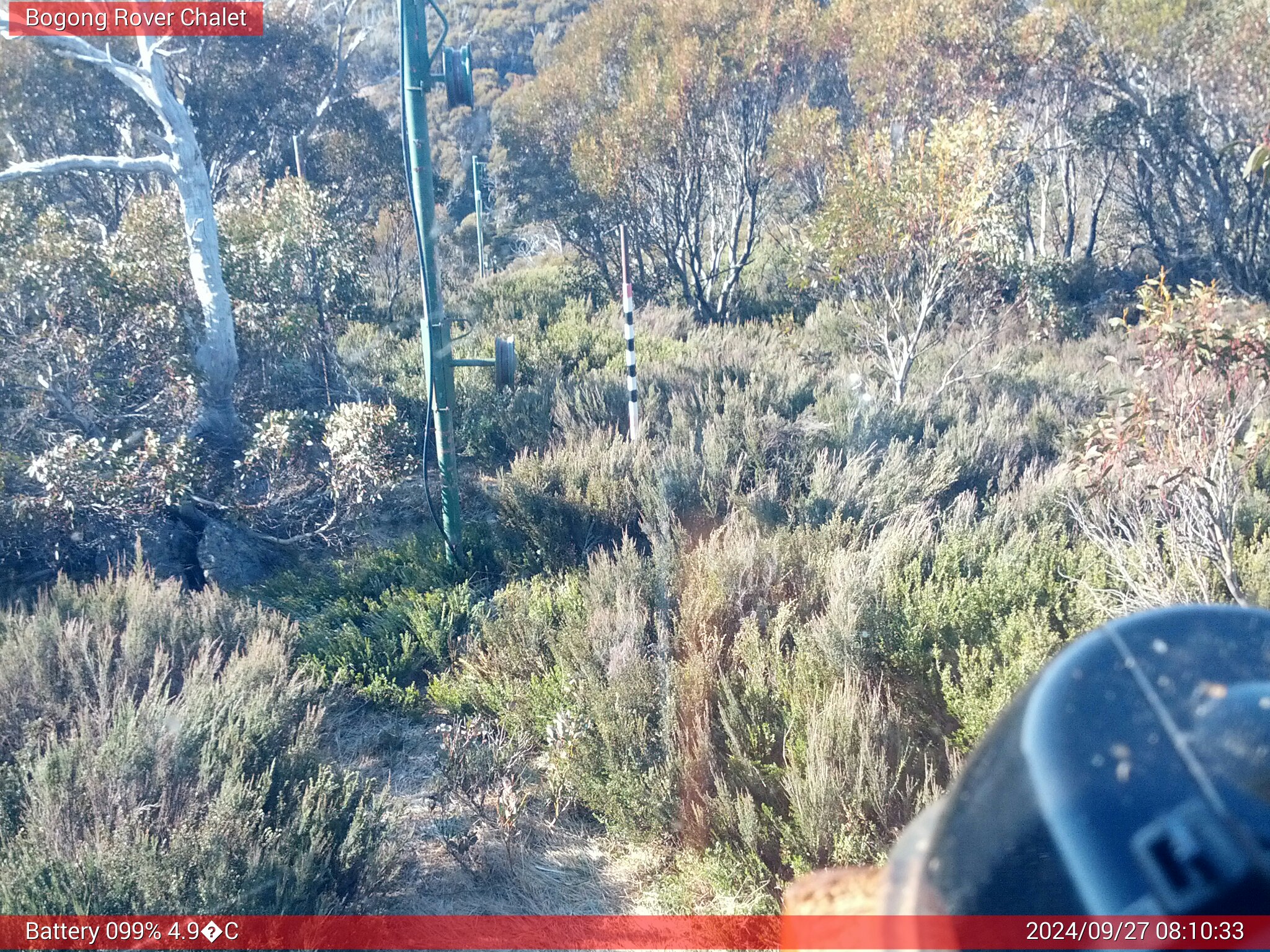 Bogong Web Cam 8:10am Friday 27th of September 2024