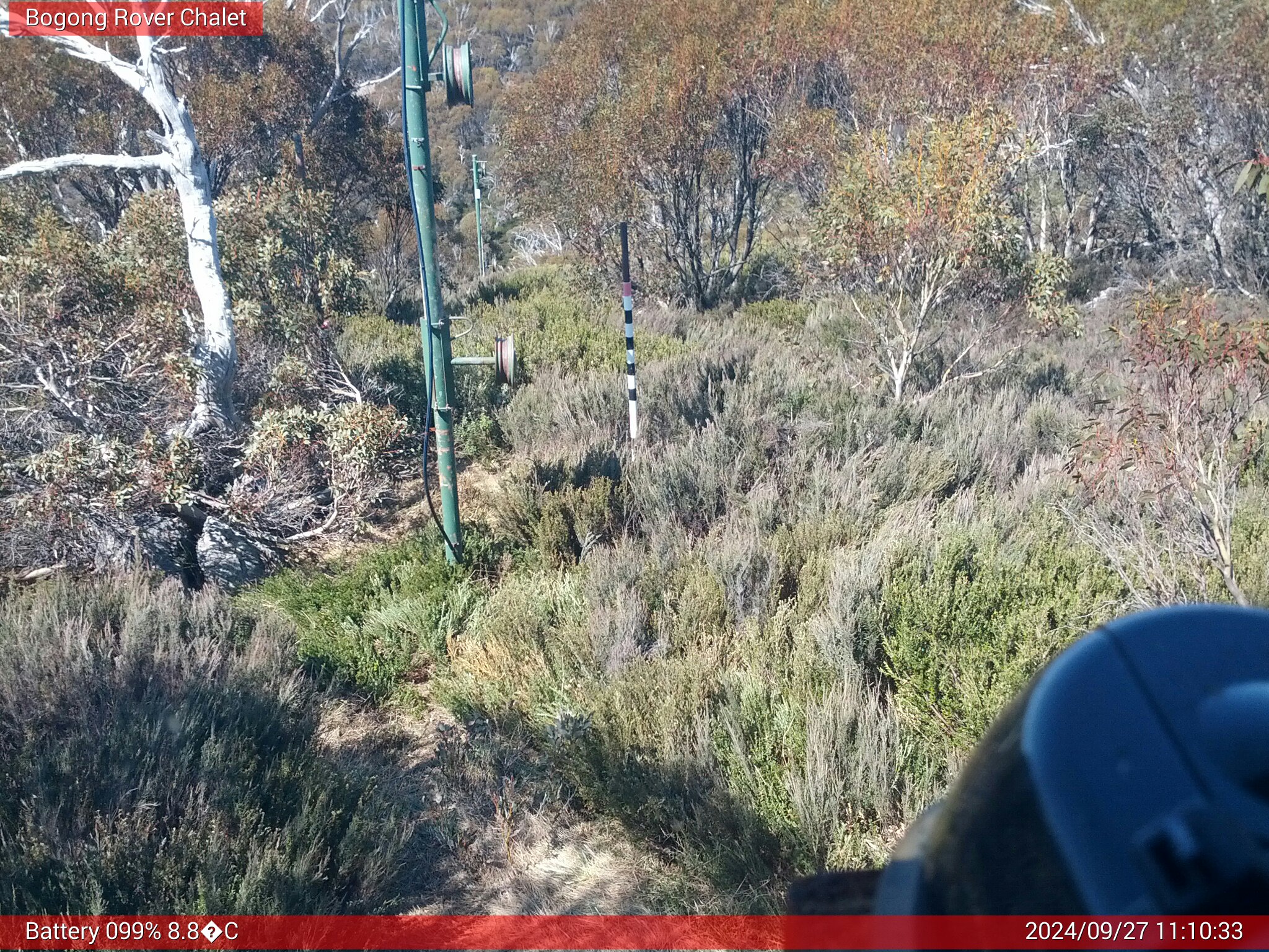 Bogong Web Cam 11:10am Friday 27th of September 2024