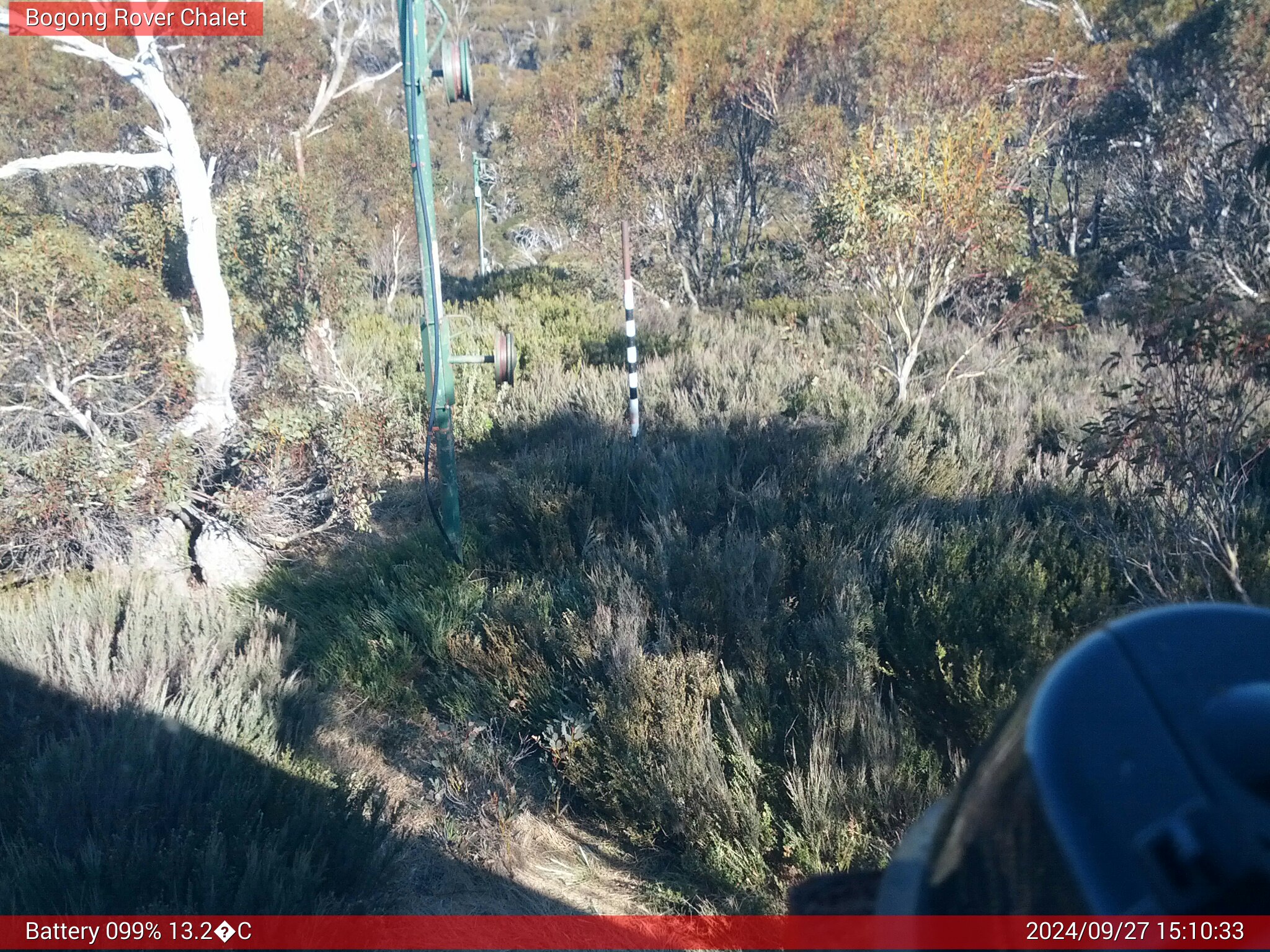 Bogong Web Cam 3:10pm Friday 27th of September 2024