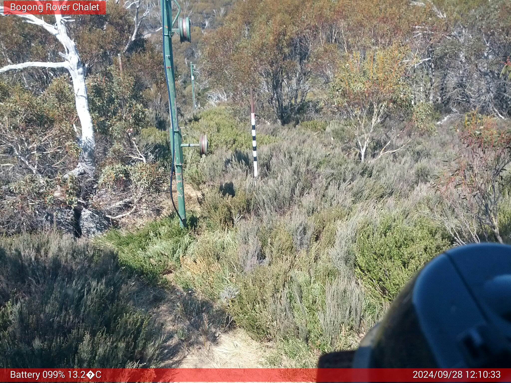 Bogong Web Cam 12:10pm Saturday 28th of September 2024