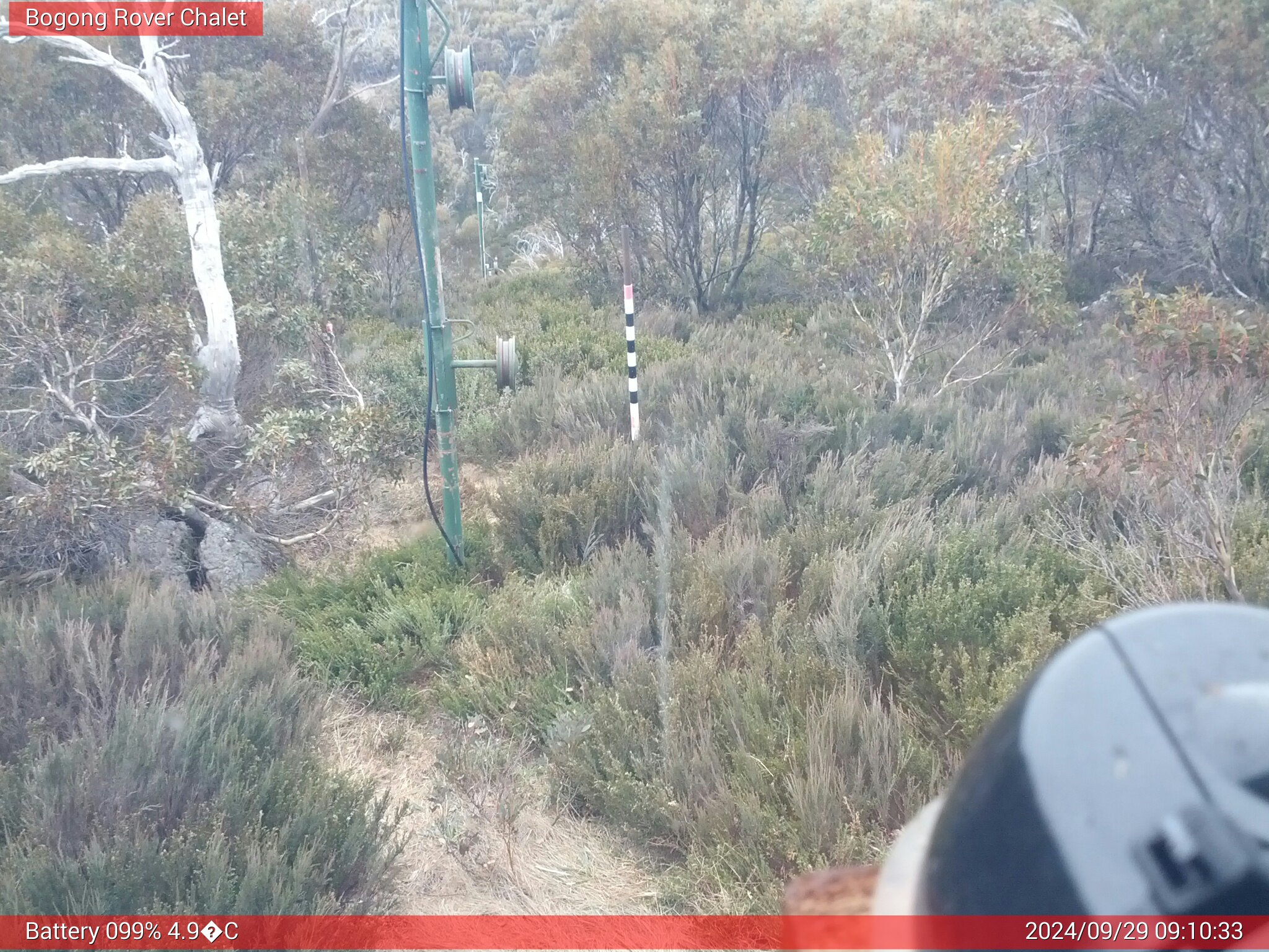 Bogong Web Cam 9:10am Sunday 29th of September 2024