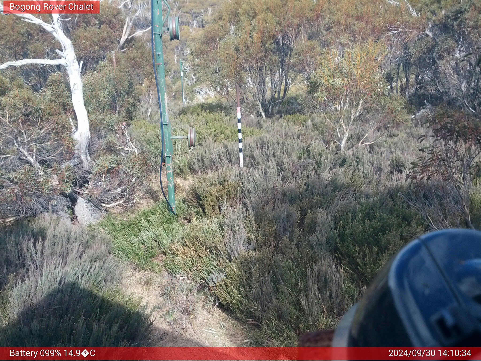 Bogong Web Cam 2:10pm Monday 30th of September 2024