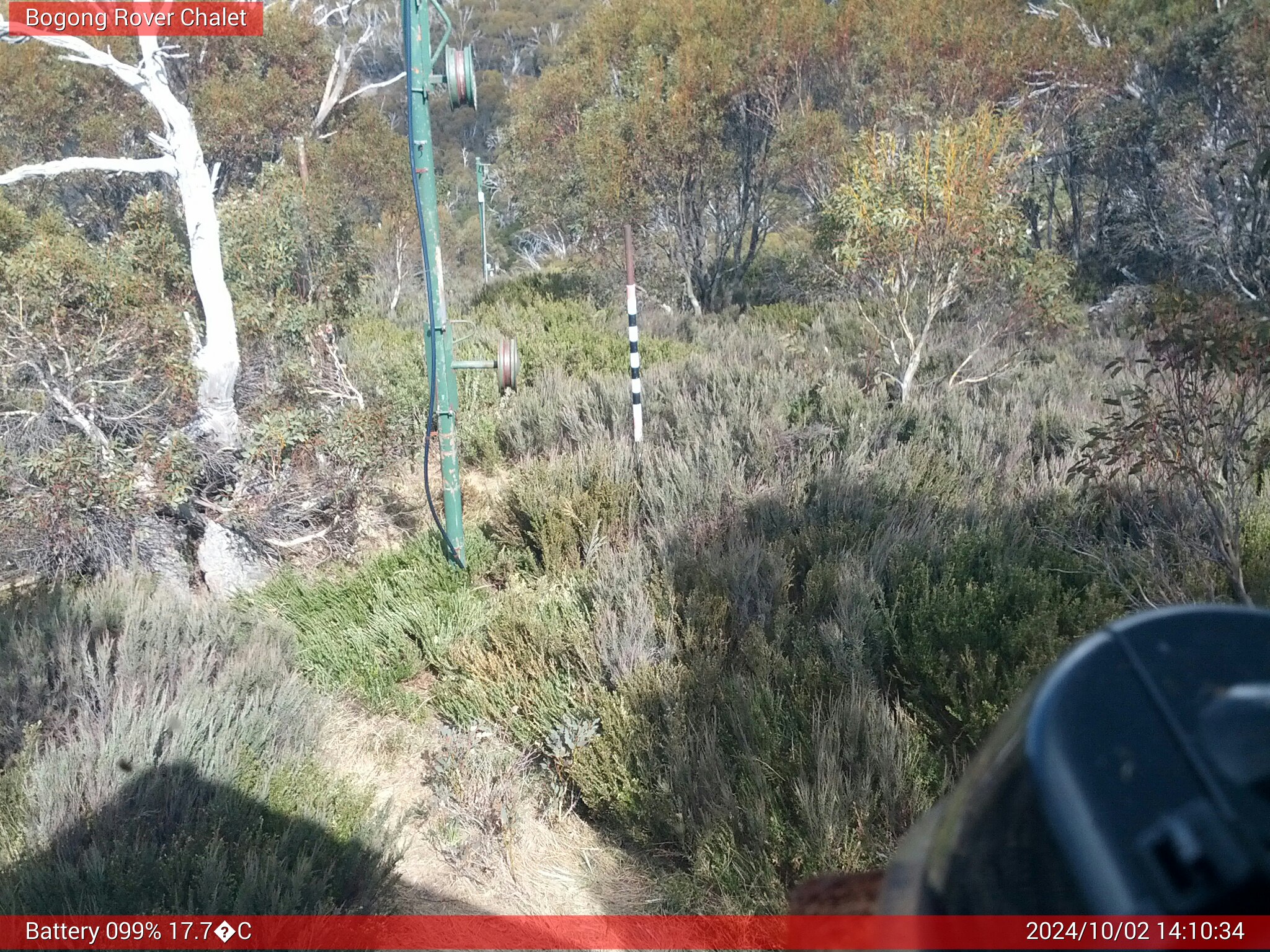 Bogong Web Cam 2:10pm Wednesday 2nd of October 2024