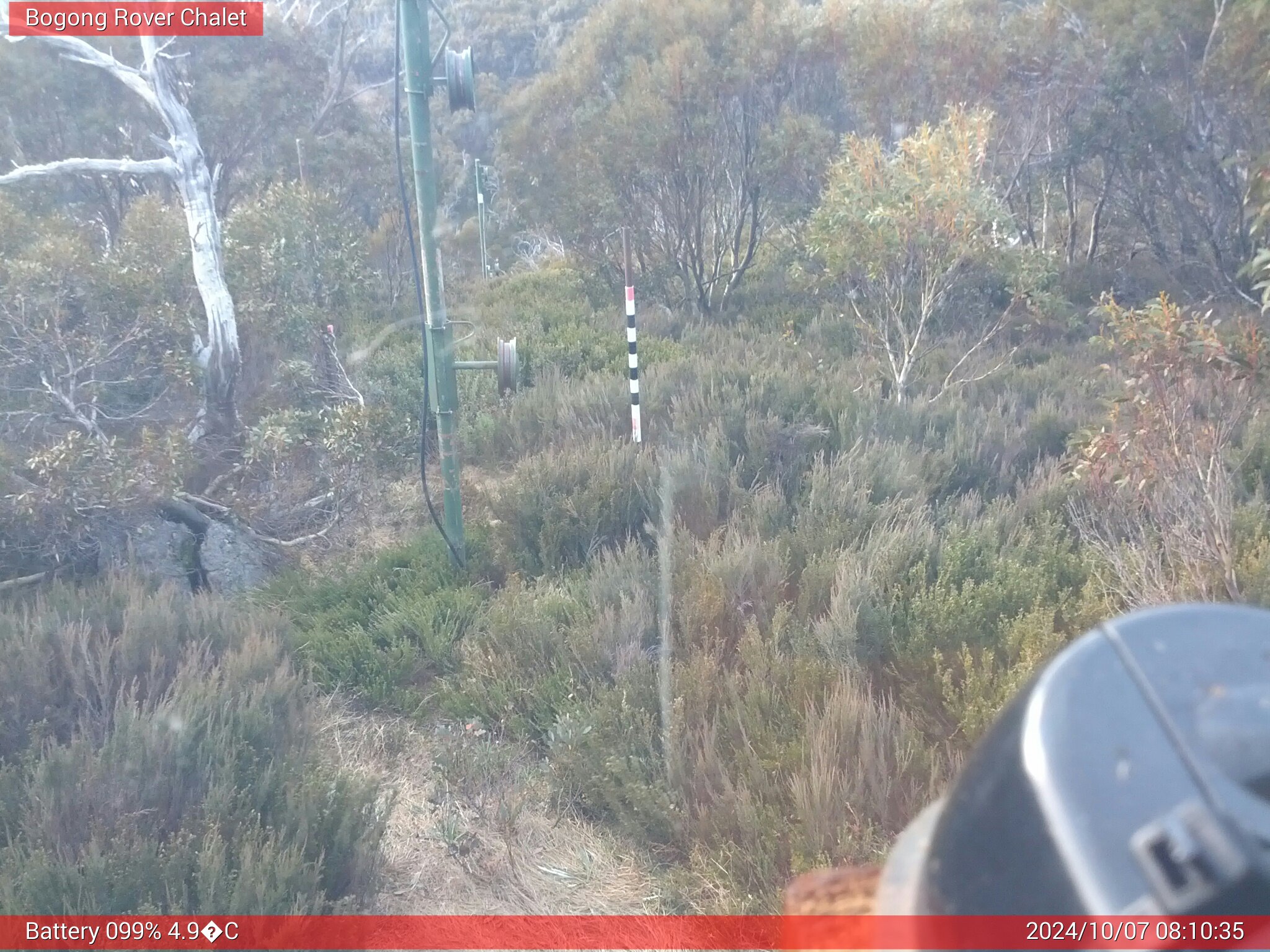 Bogong Web Cam 8:10am Monday 7th of October 2024