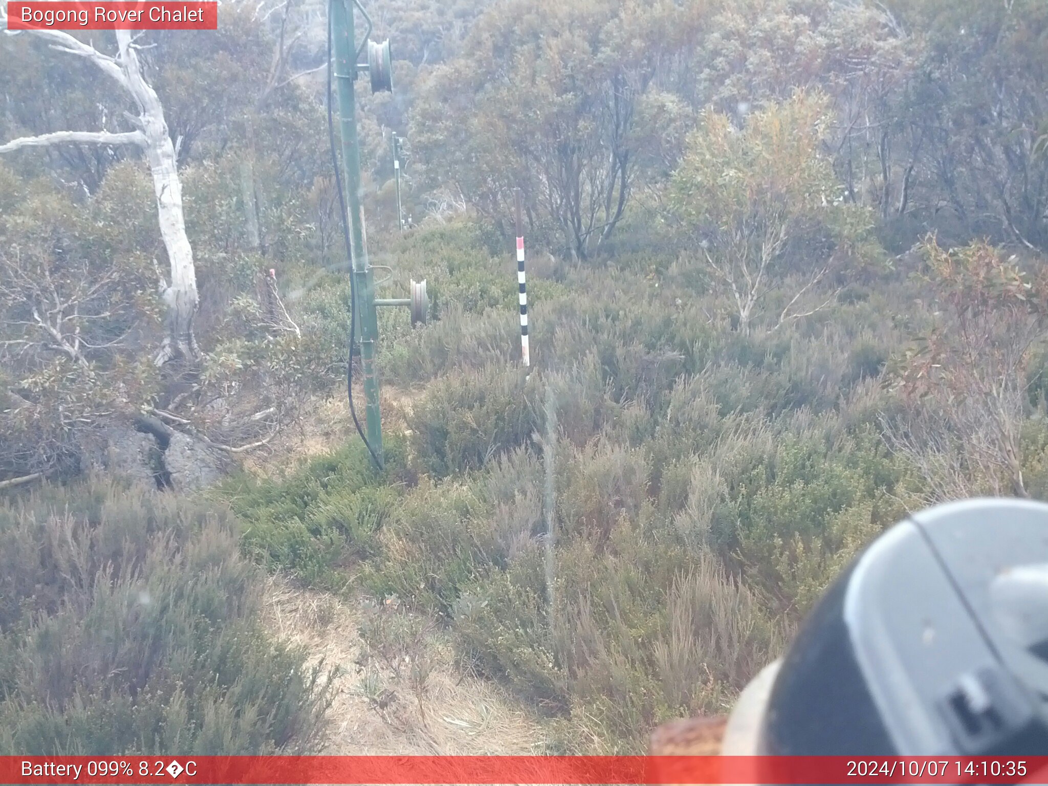 Bogong Web Cam 2:10pm Monday 7th of October 2024