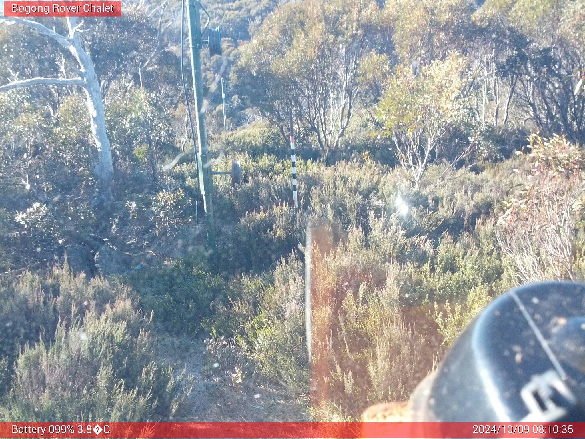 Bogong Web Cam 8:10am Wednesday 9th of October 2024