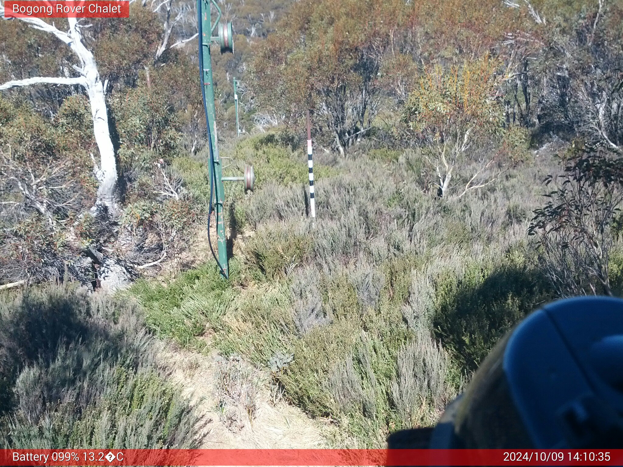 Bogong Web Cam 2:10pm Wednesday 9th of October 2024