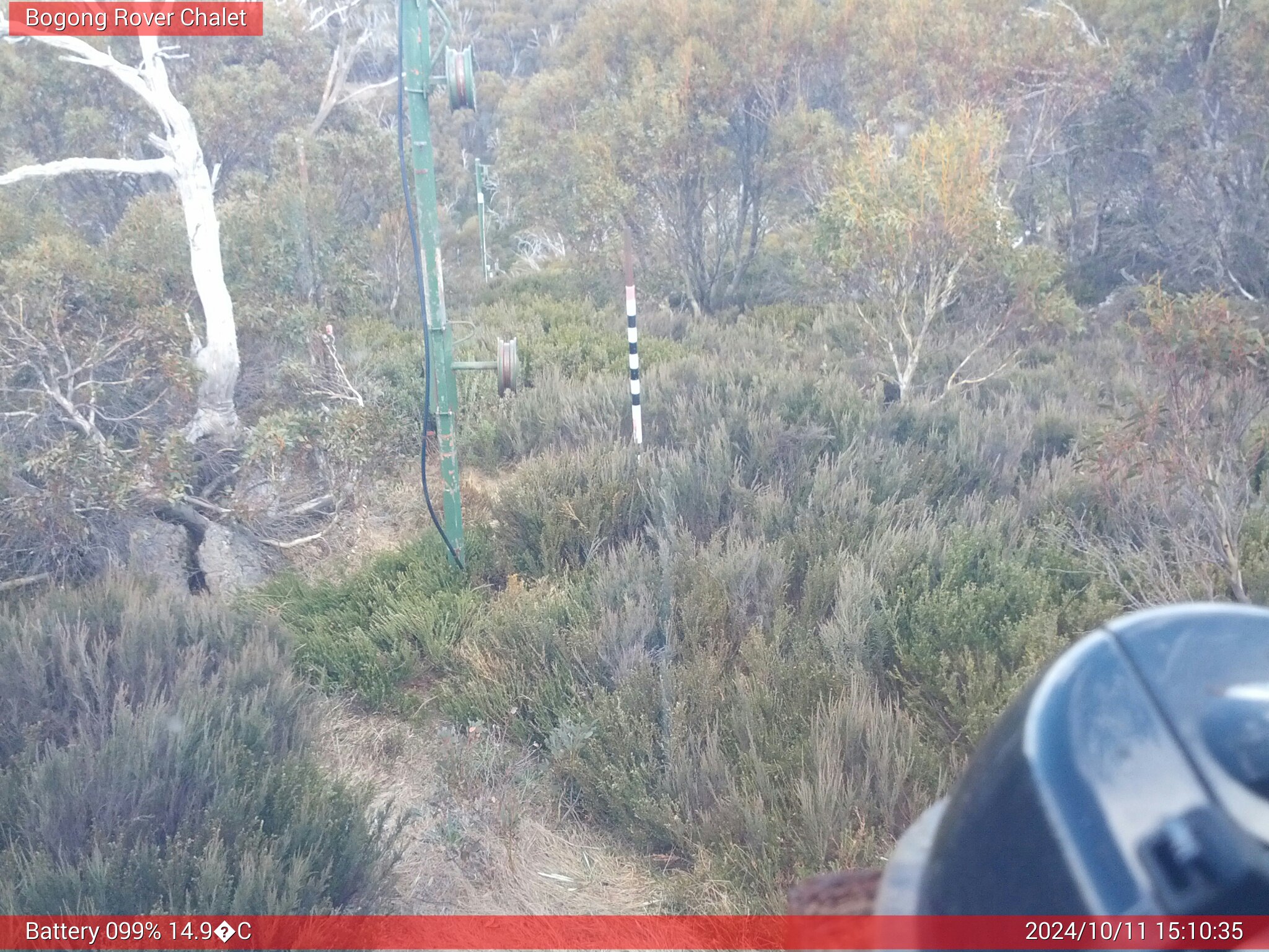 Bogong Web Cam 3:10pm Friday 11th of October 2024