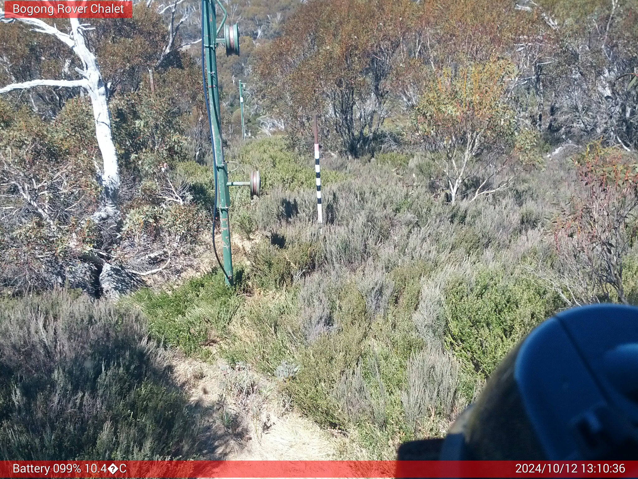 Bogong Web Cam 1:10pm Saturday 12th of October 2024