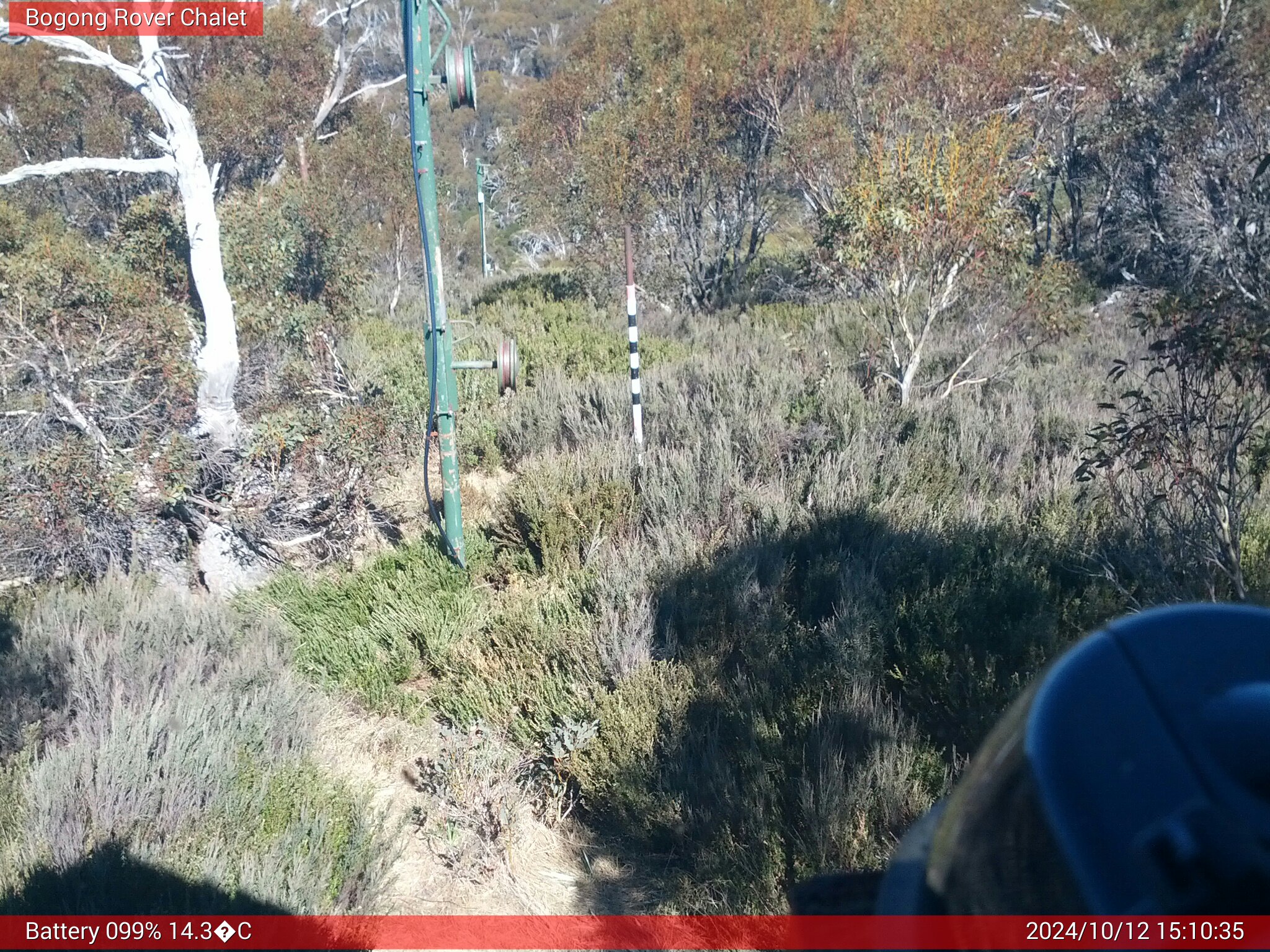 Bogong Web Cam 3:10pm Saturday 12th of October 2024