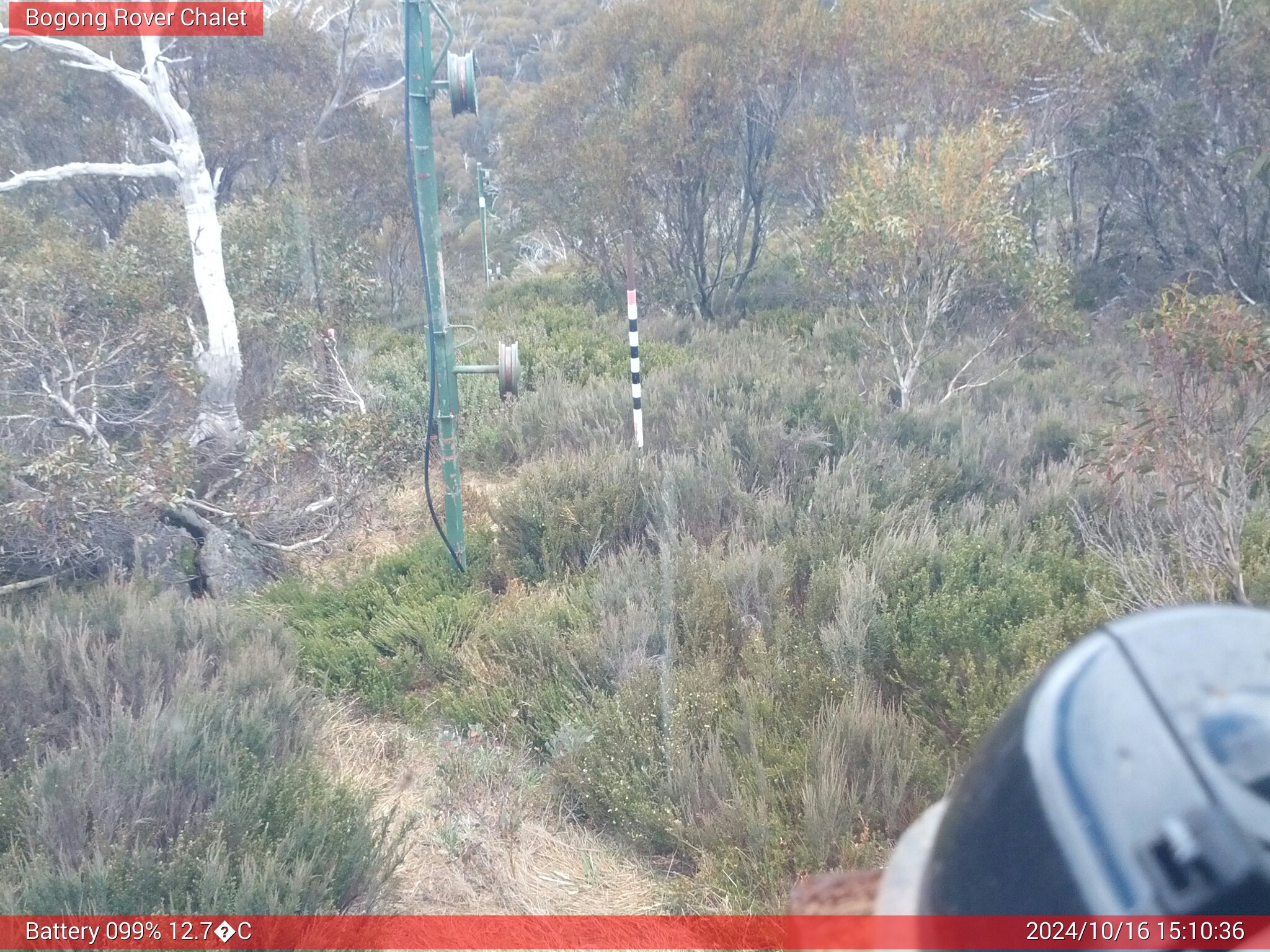 Bogong Web Cam 3:10pm Wednesday 16th of October 2024