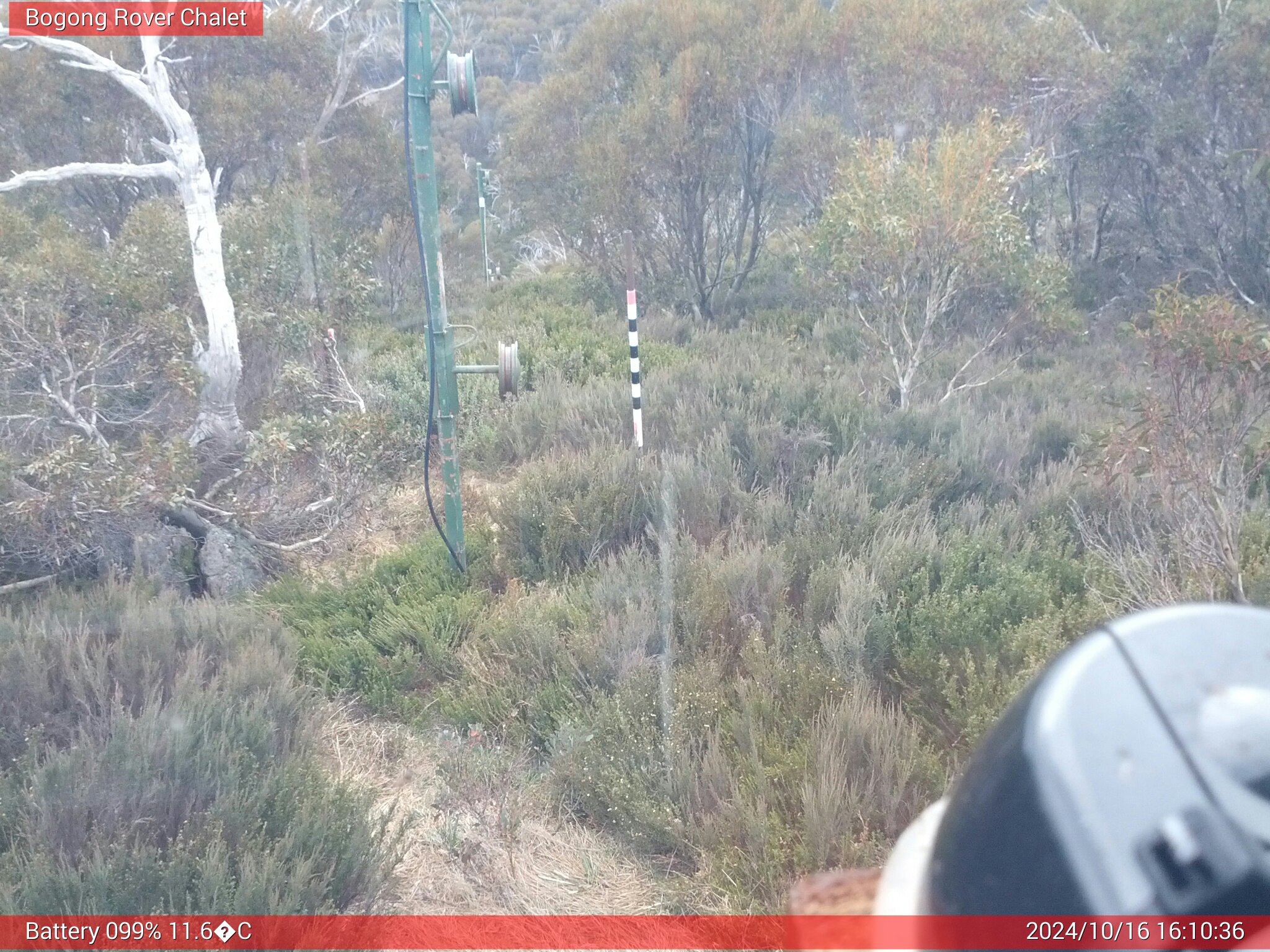 Bogong Web Cam 4:10pm Wednesday 16th of October 2024