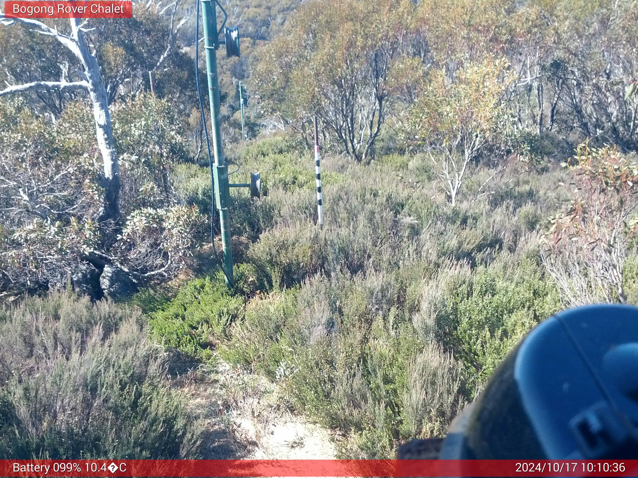 Bogong Web Cam 10:10am Thursday 17th of October 2024