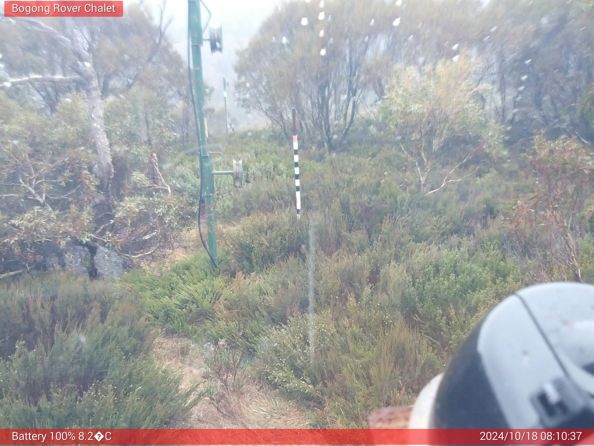 Bogong Web Cam 8:10am Friday 18th of October 2024