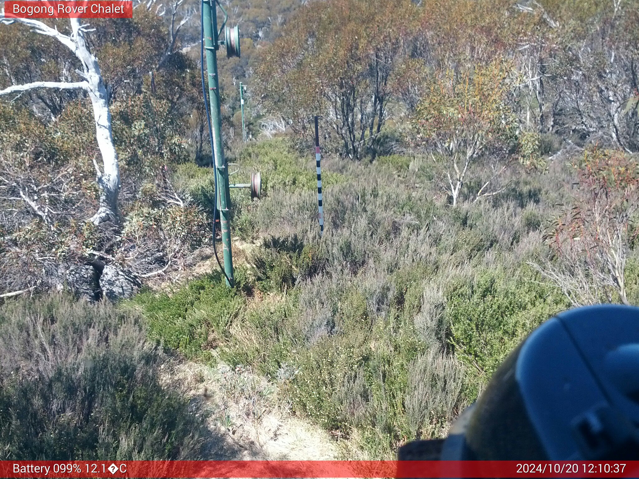 Bogong Web Cam 12:10pm Sunday 20th of October 2024