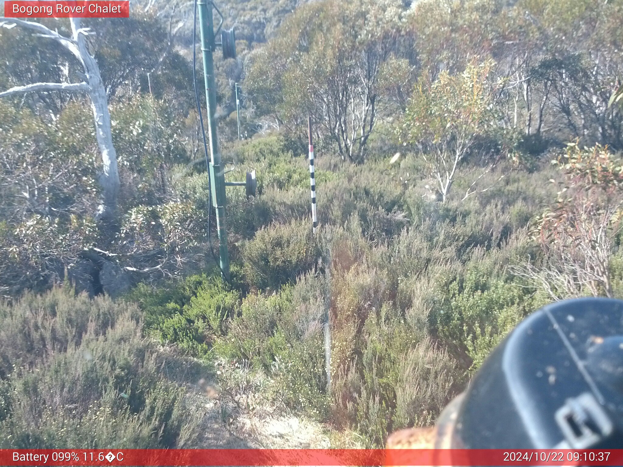 Bogong Web Cam 9:10am Tuesday 22nd of October 2024