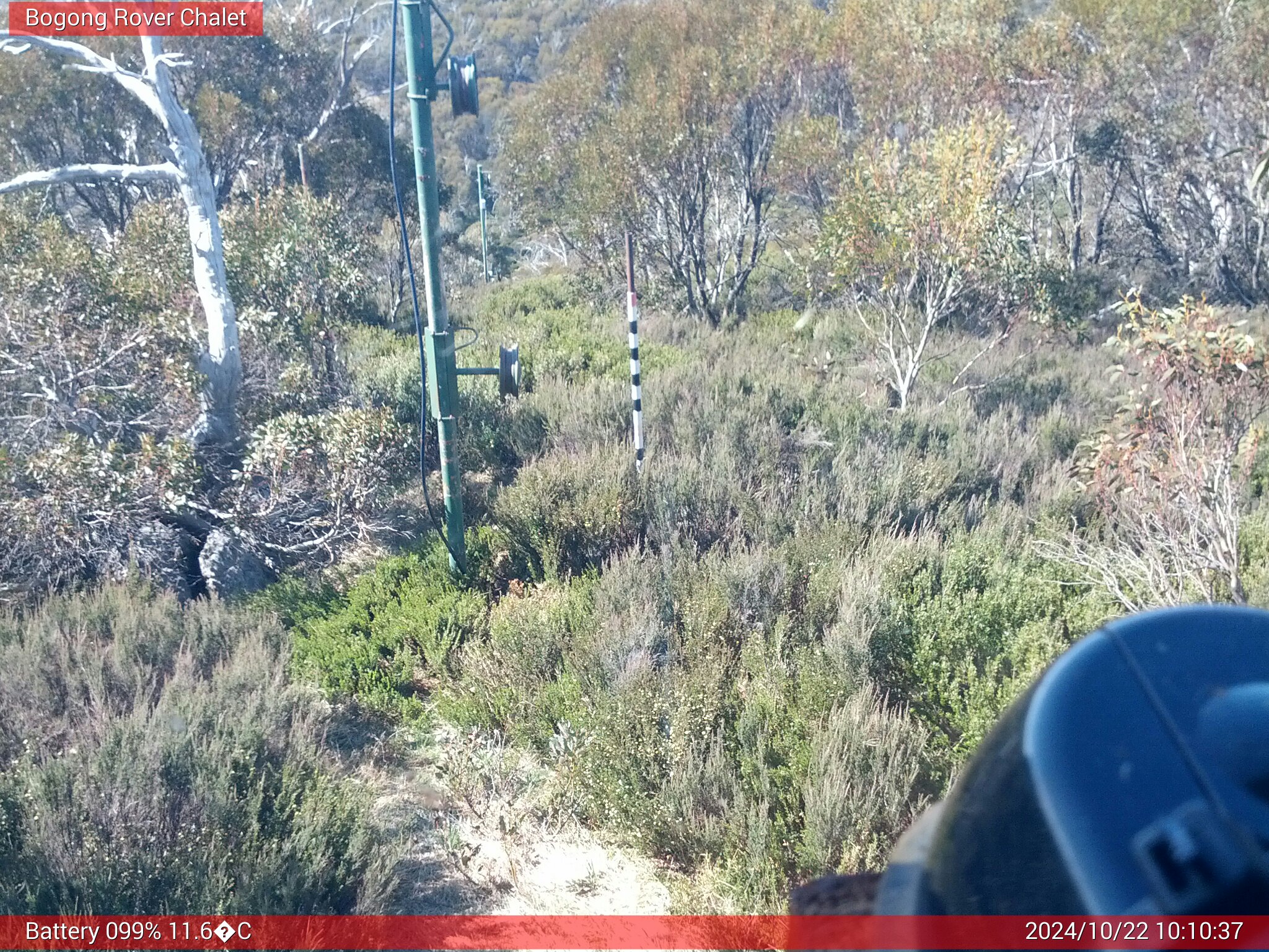 Bogong Web Cam 10:10am Tuesday 22nd of October 2024