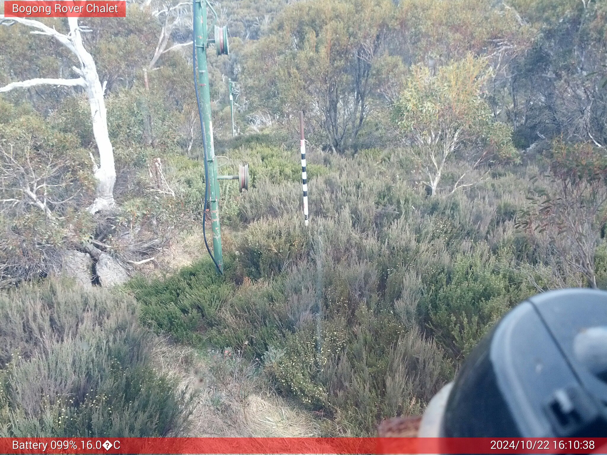 Bogong Web Cam 4:10pm Tuesday 22nd of October 2024