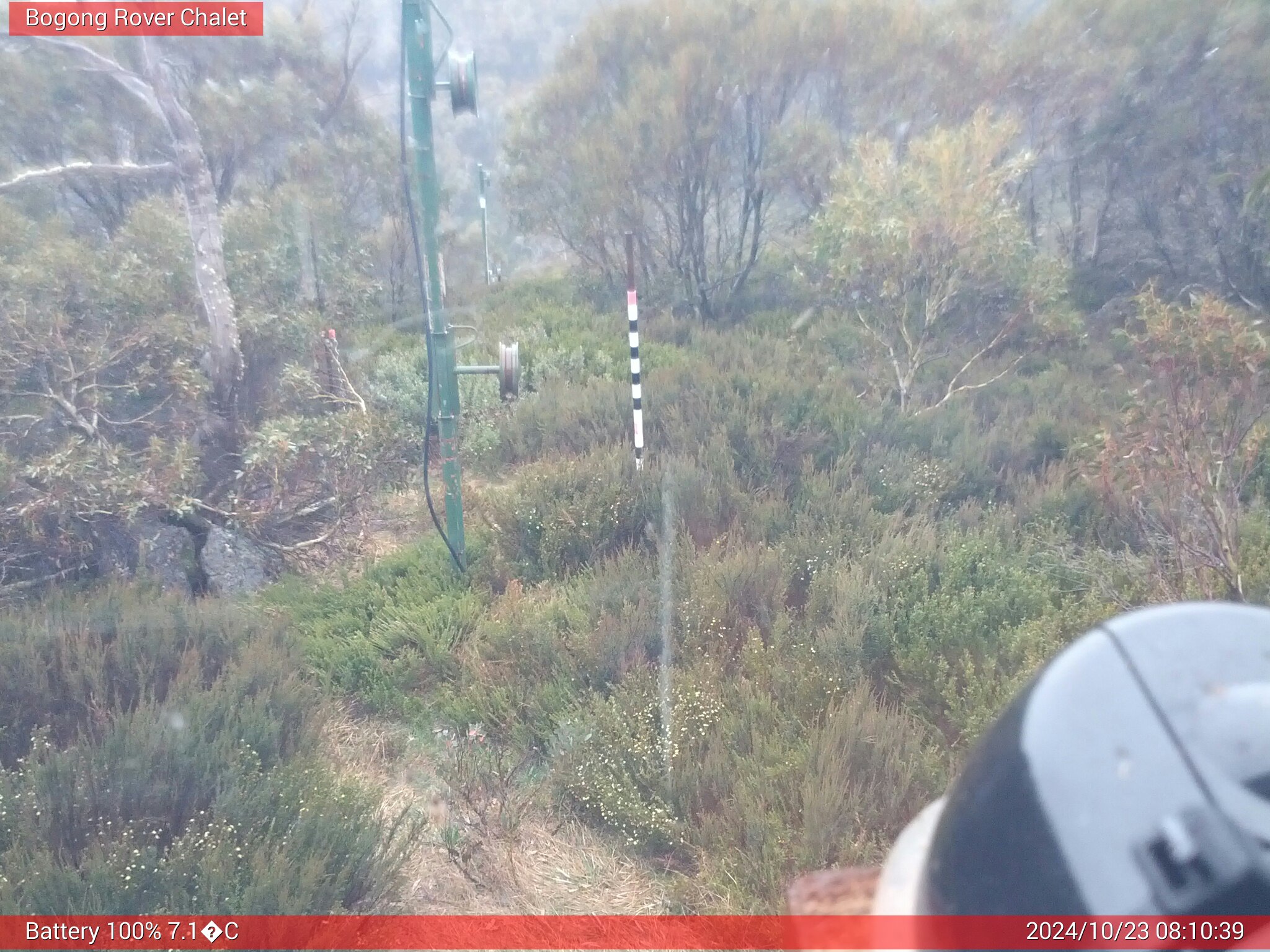 Bogong Web Cam 8:10am Wednesday 23rd of October 2024