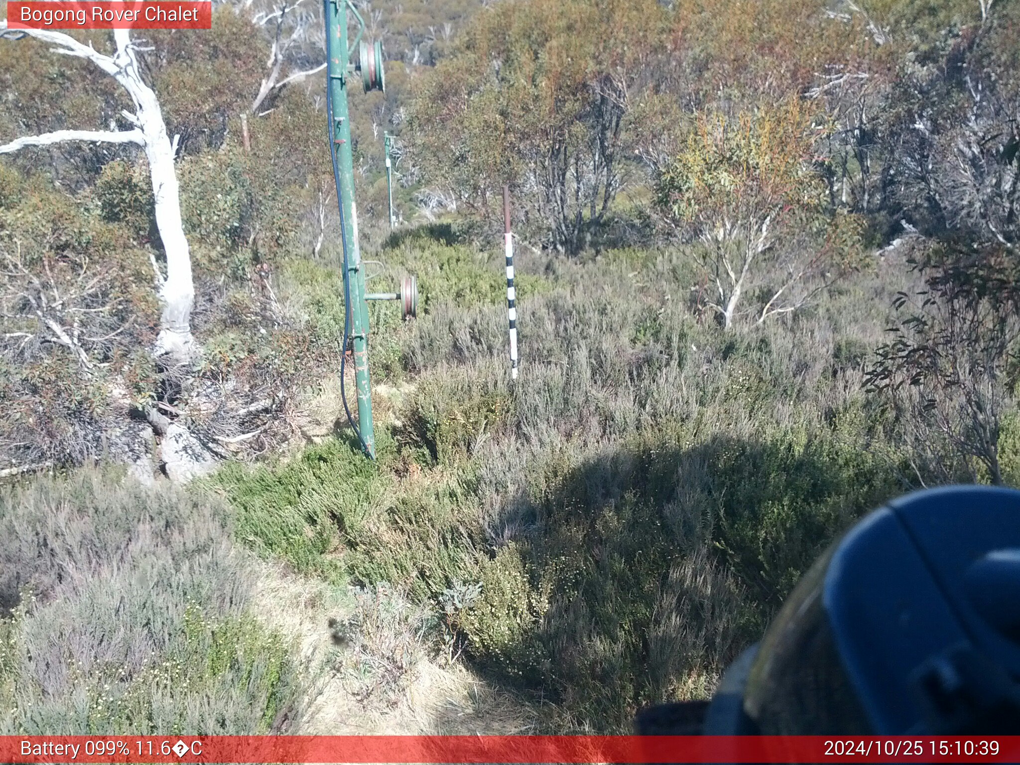 Bogong Web Cam 3:10pm Friday 25th of October 2024