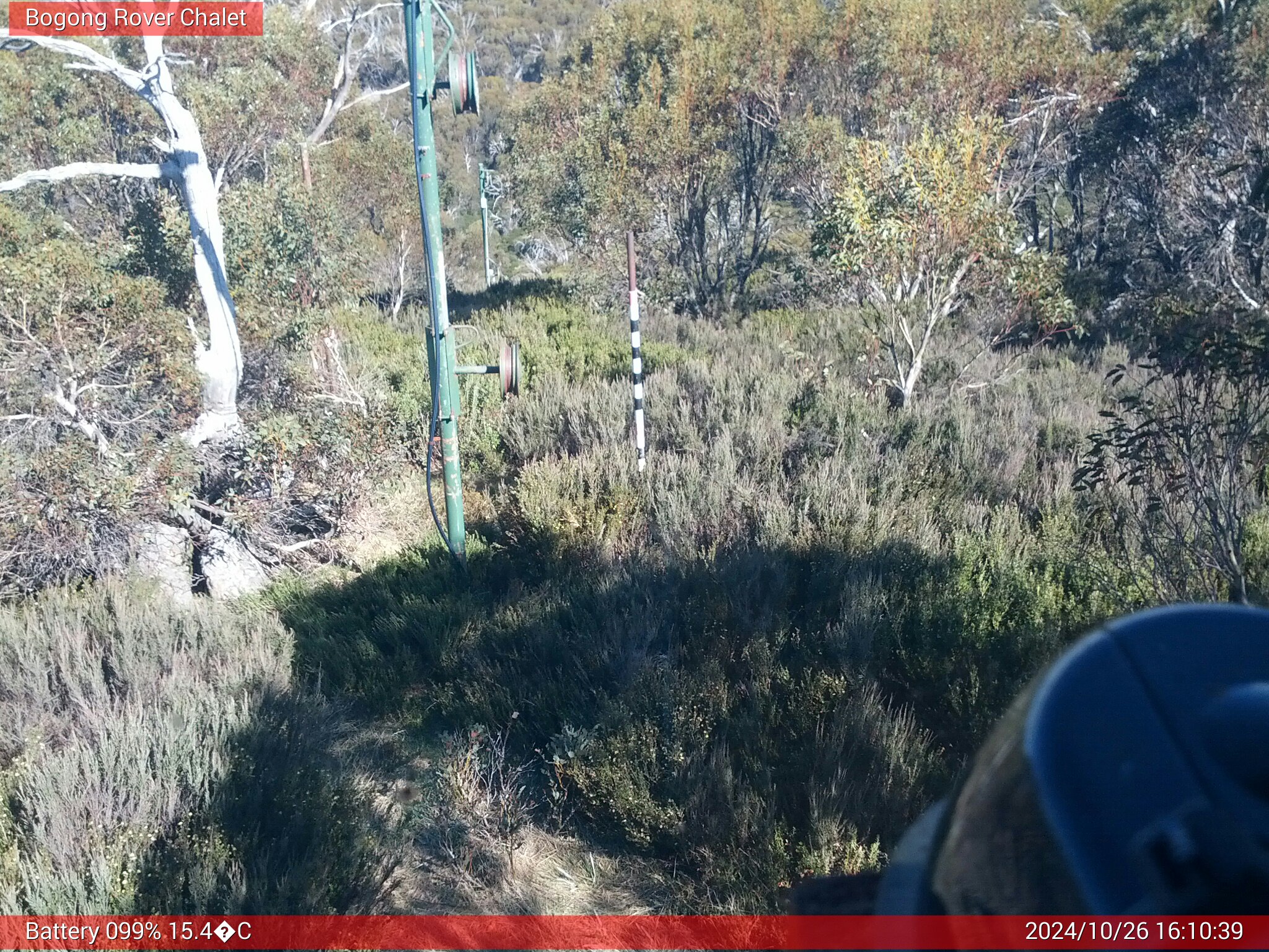 Bogong Web Cam 4:10pm Saturday 26th of October 2024