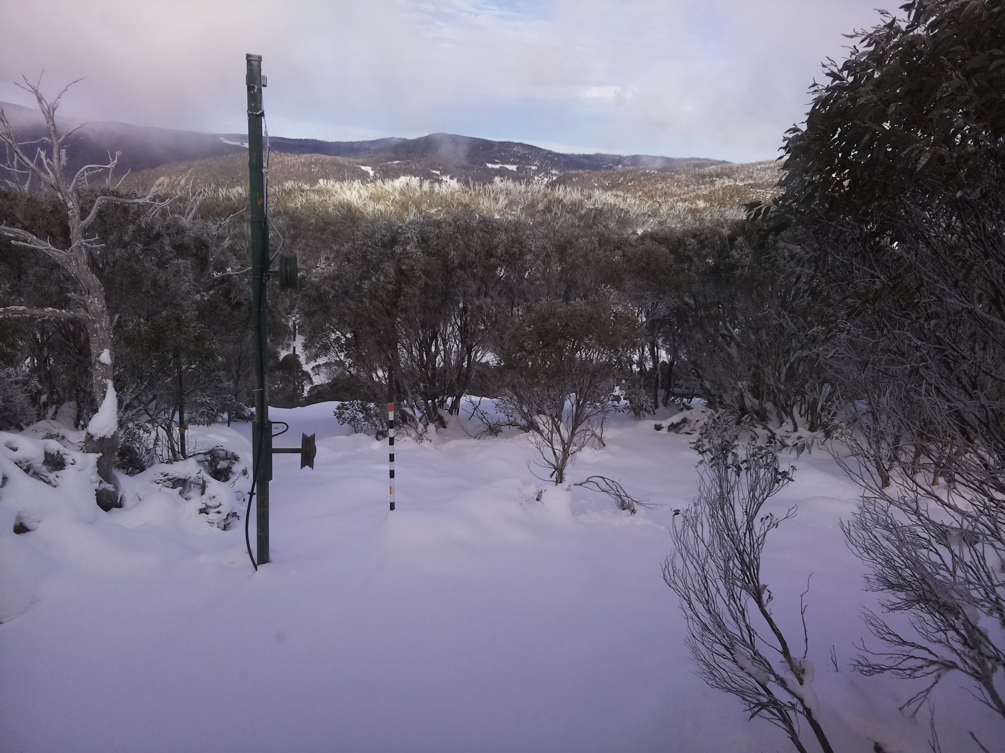 Bogong Web Cam 2:10pm Monday 16th of June 2025