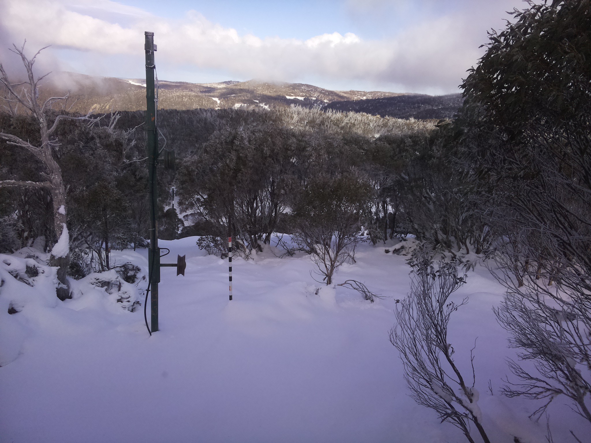 Bogong Web Cam 2:40pm Monday 16th of June 2025