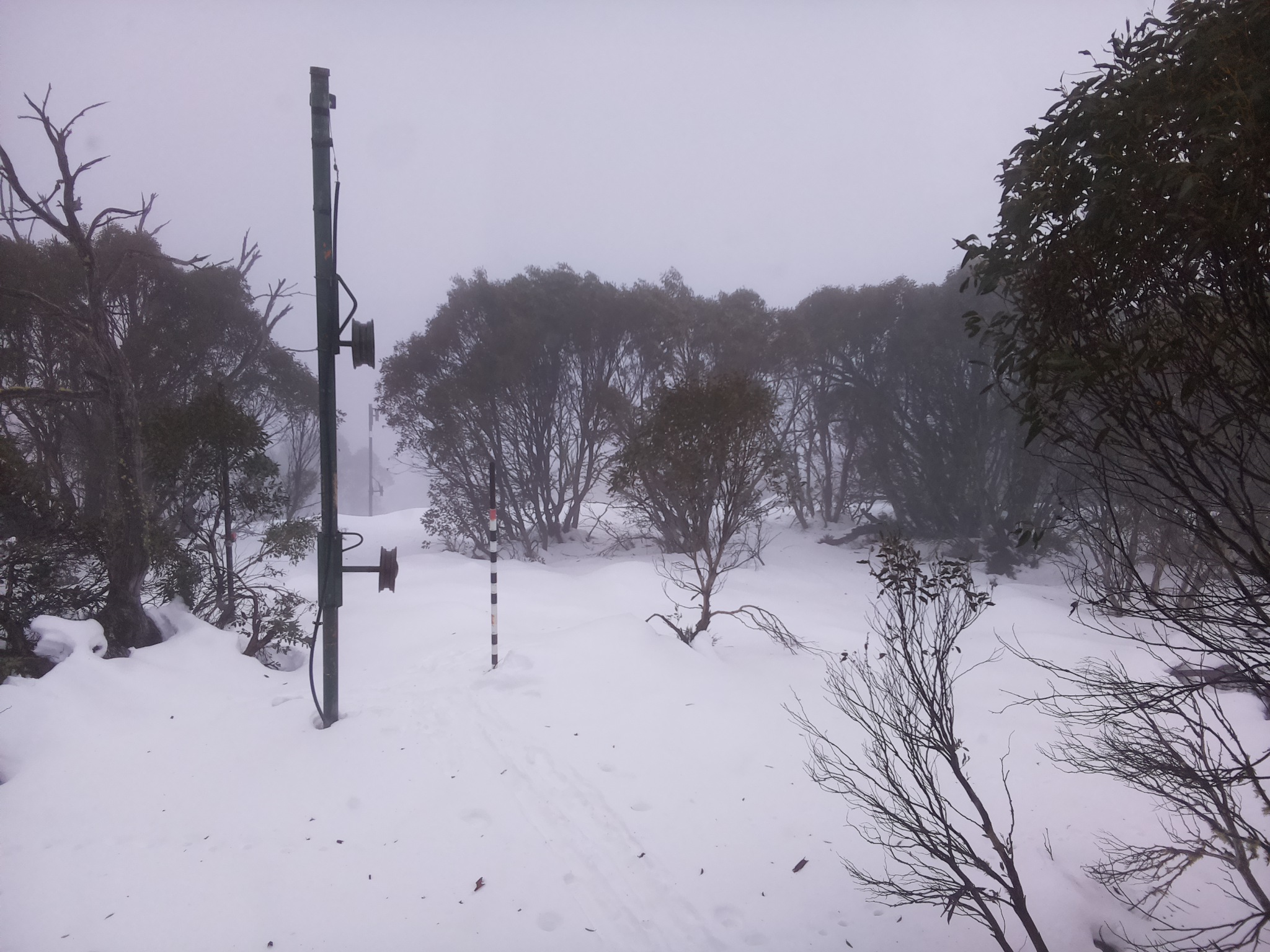 Bogong Web Cam 2:10pm Monday 23rd of June 2025