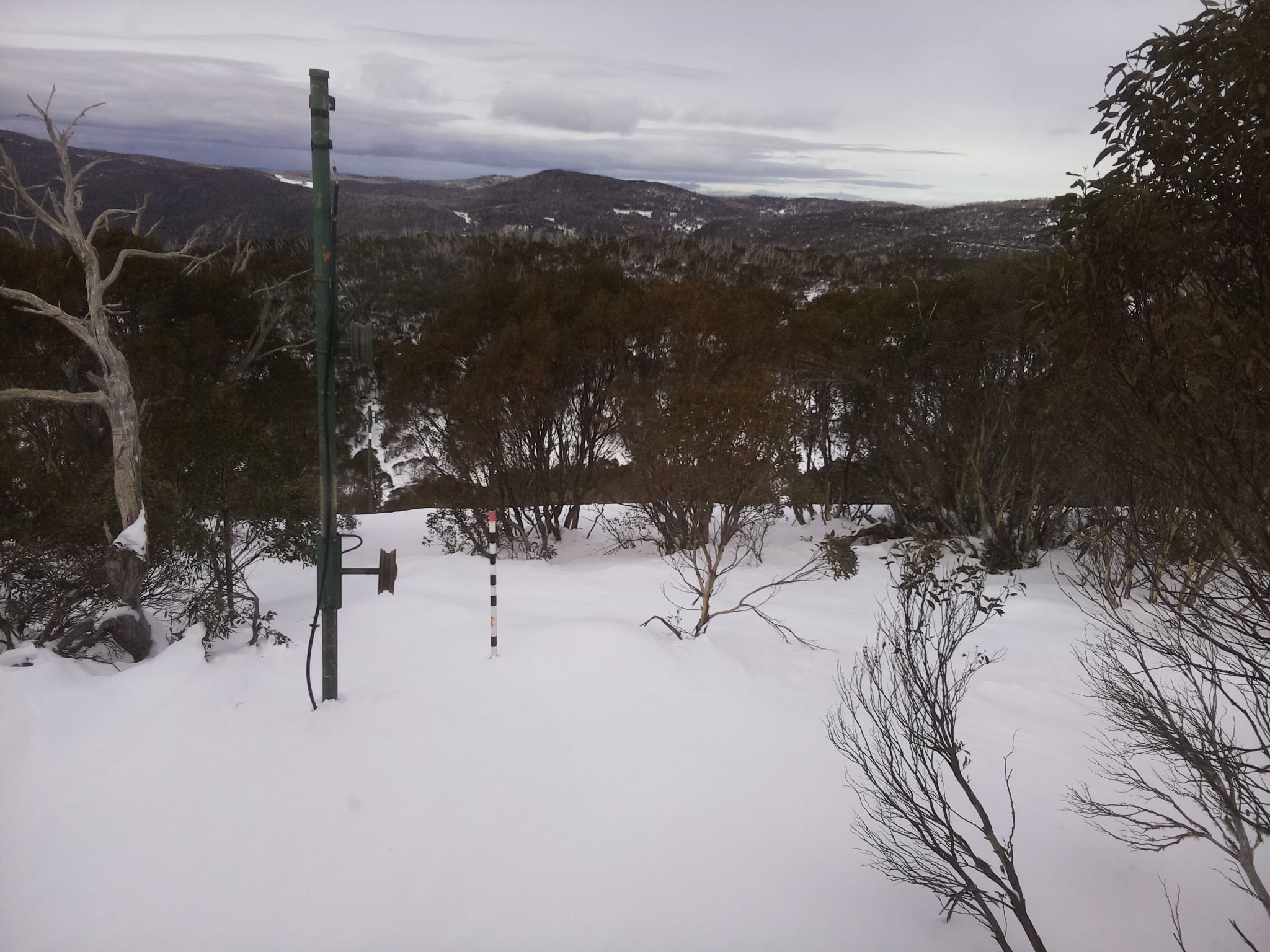 Bogong Web Cam 12:10pm Tuesday 1st of July 2025