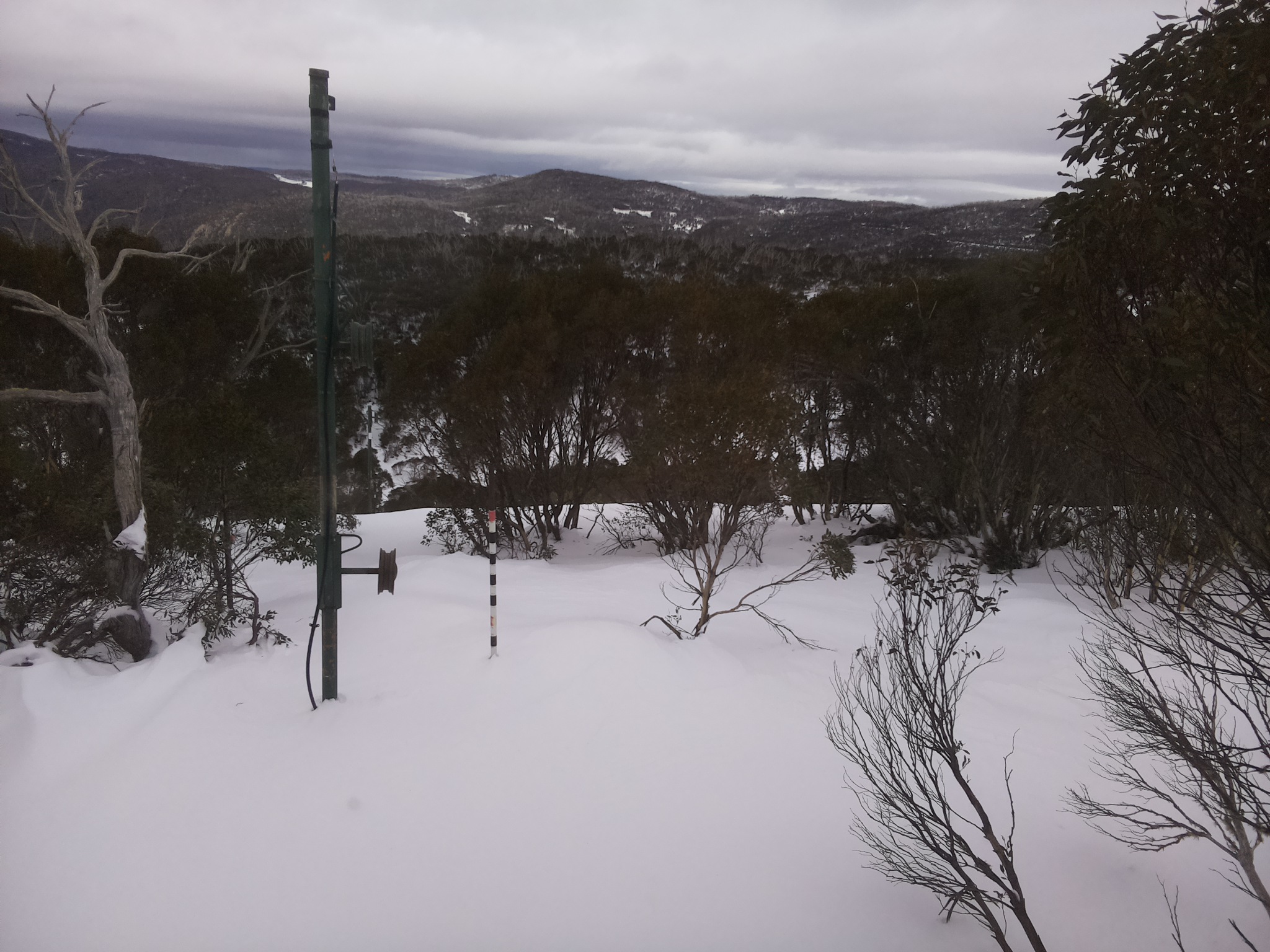 Bogong Web Cam 12:40pm Tuesday 1st of July 2025