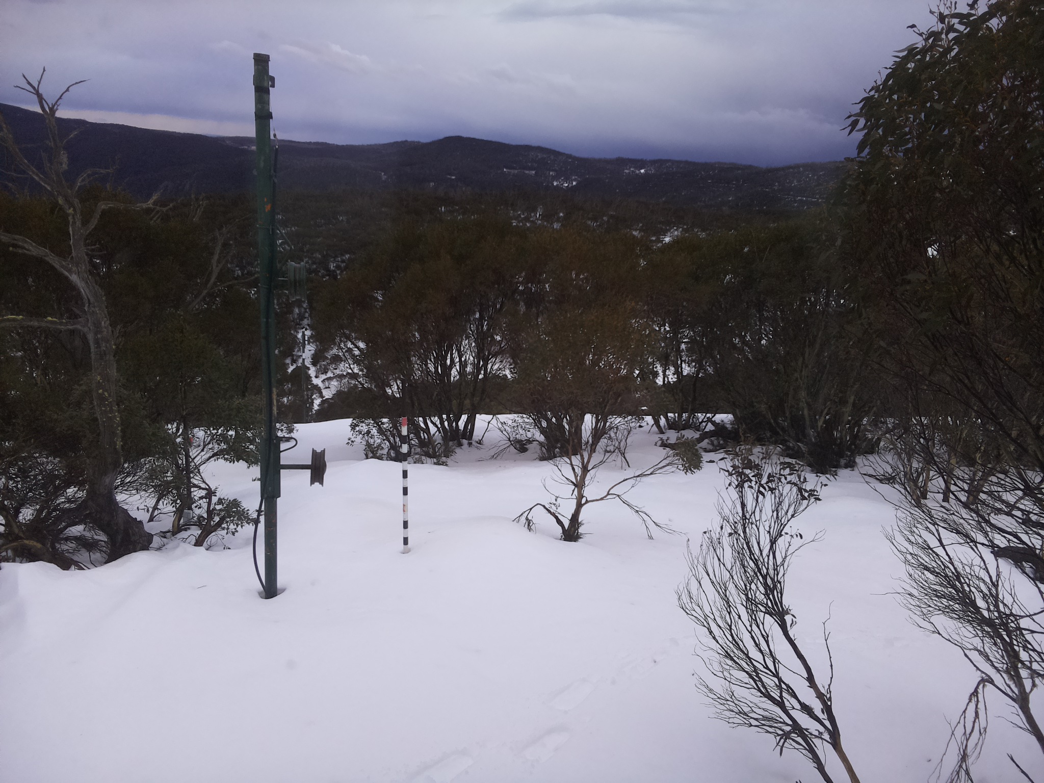 Bogong Web Cam 4:10pm Sunday 6th of July 2025