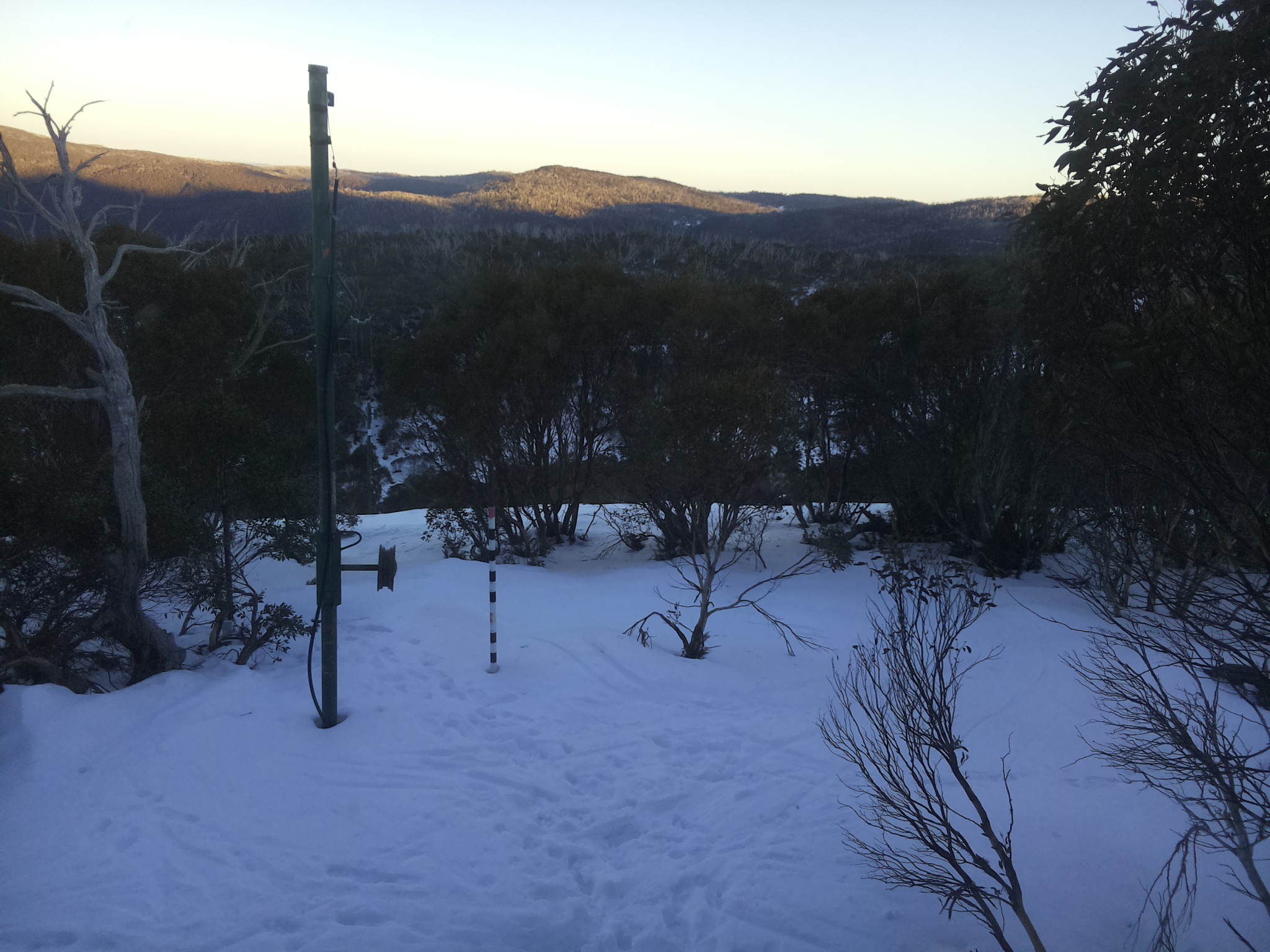 Bogong Web Cam 4:40pm Monday 7th of July 2025