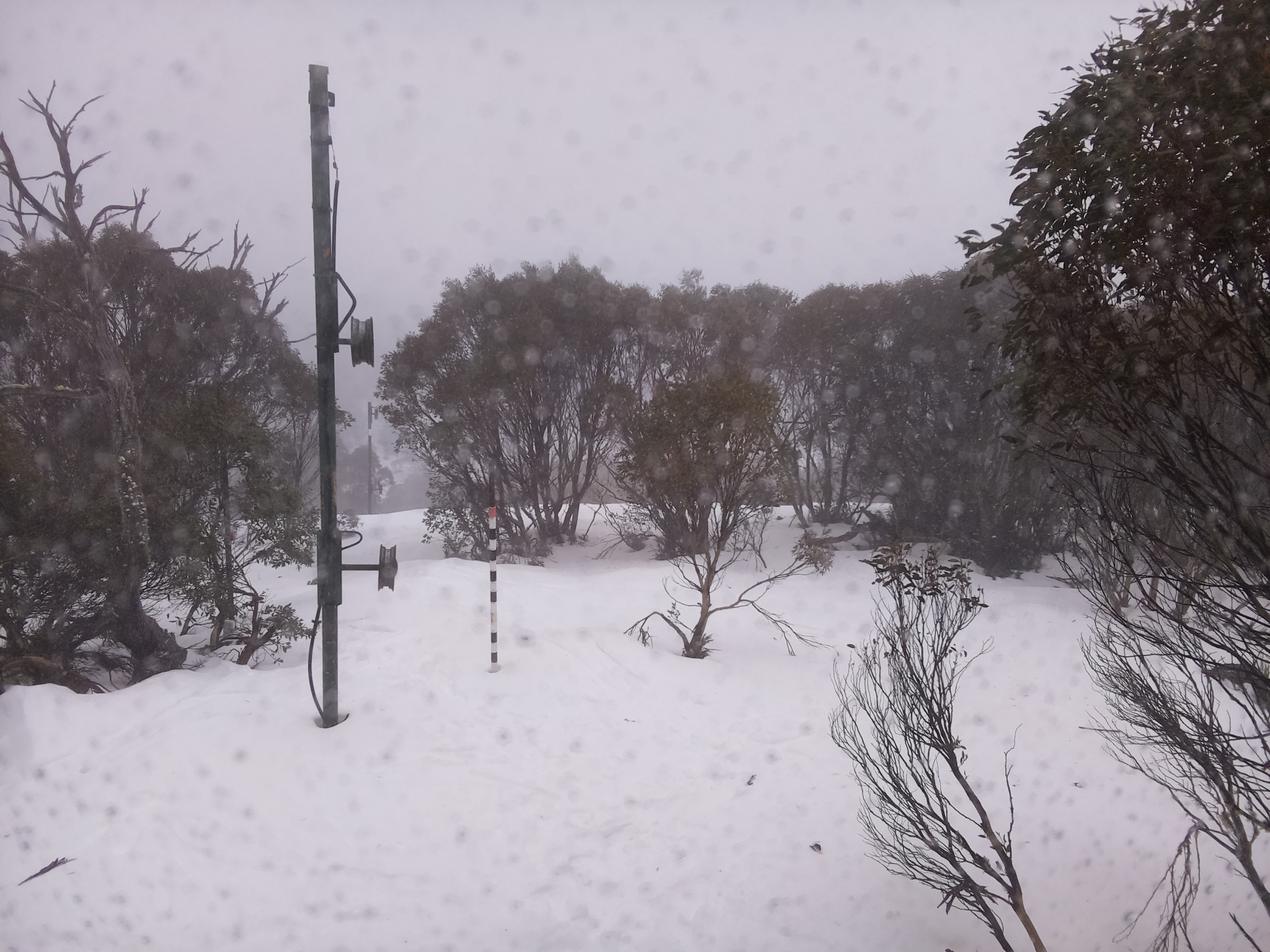 Bogong Web Cam 2:00pm Tuesday 8th of July 2025