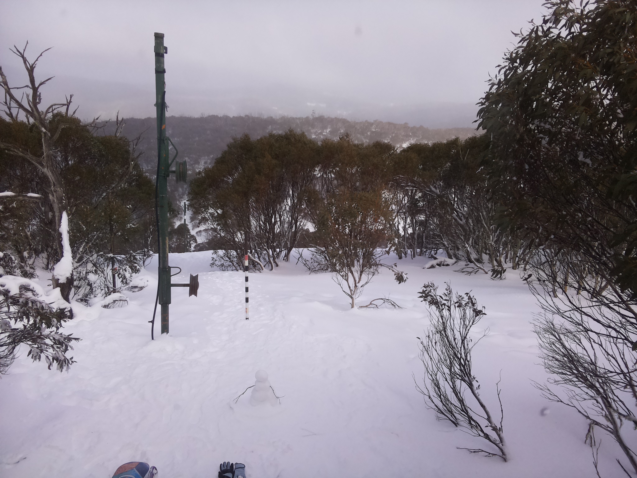 Bogong Web Cam 2:20pm Wednesday 16th of July 2025