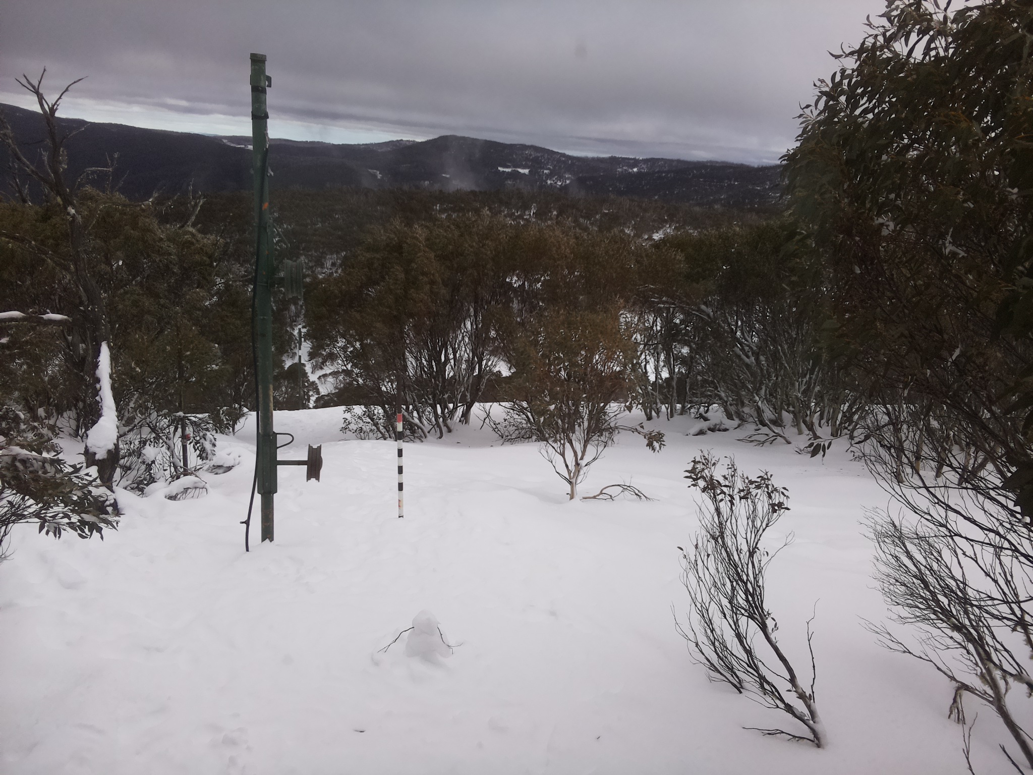 Bogong Web Cam 2:10pm Thursday 17th of July 2025
