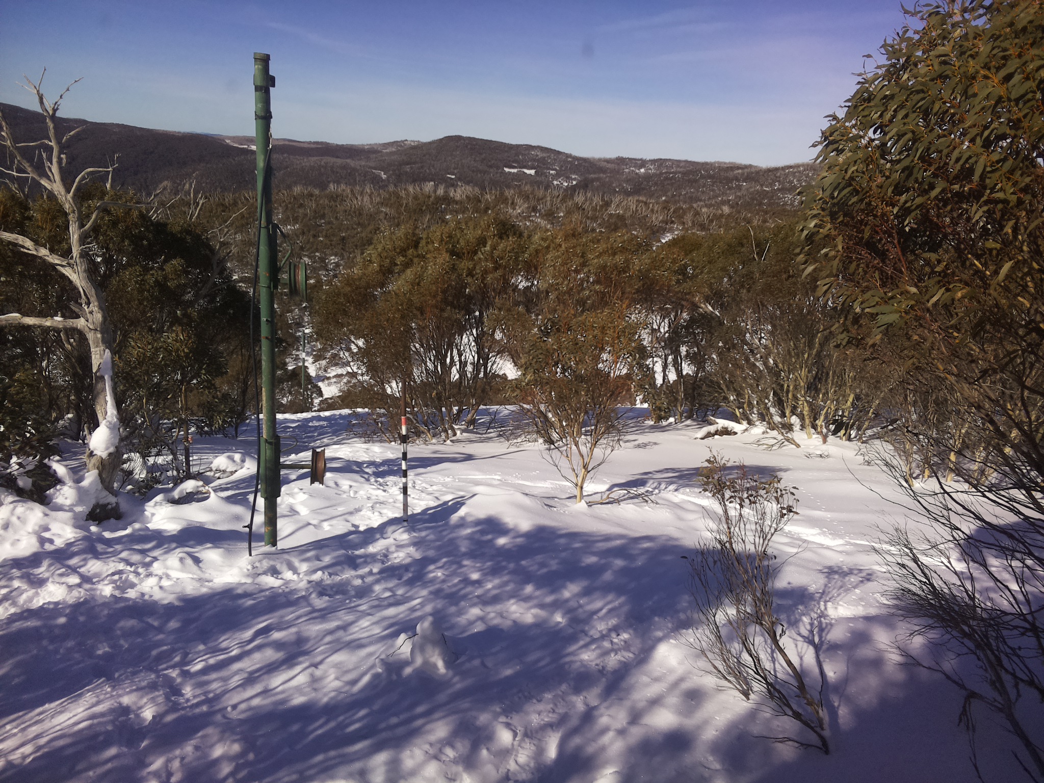 Bogong Web Cam 11:10am Saturday 19th of July 2025